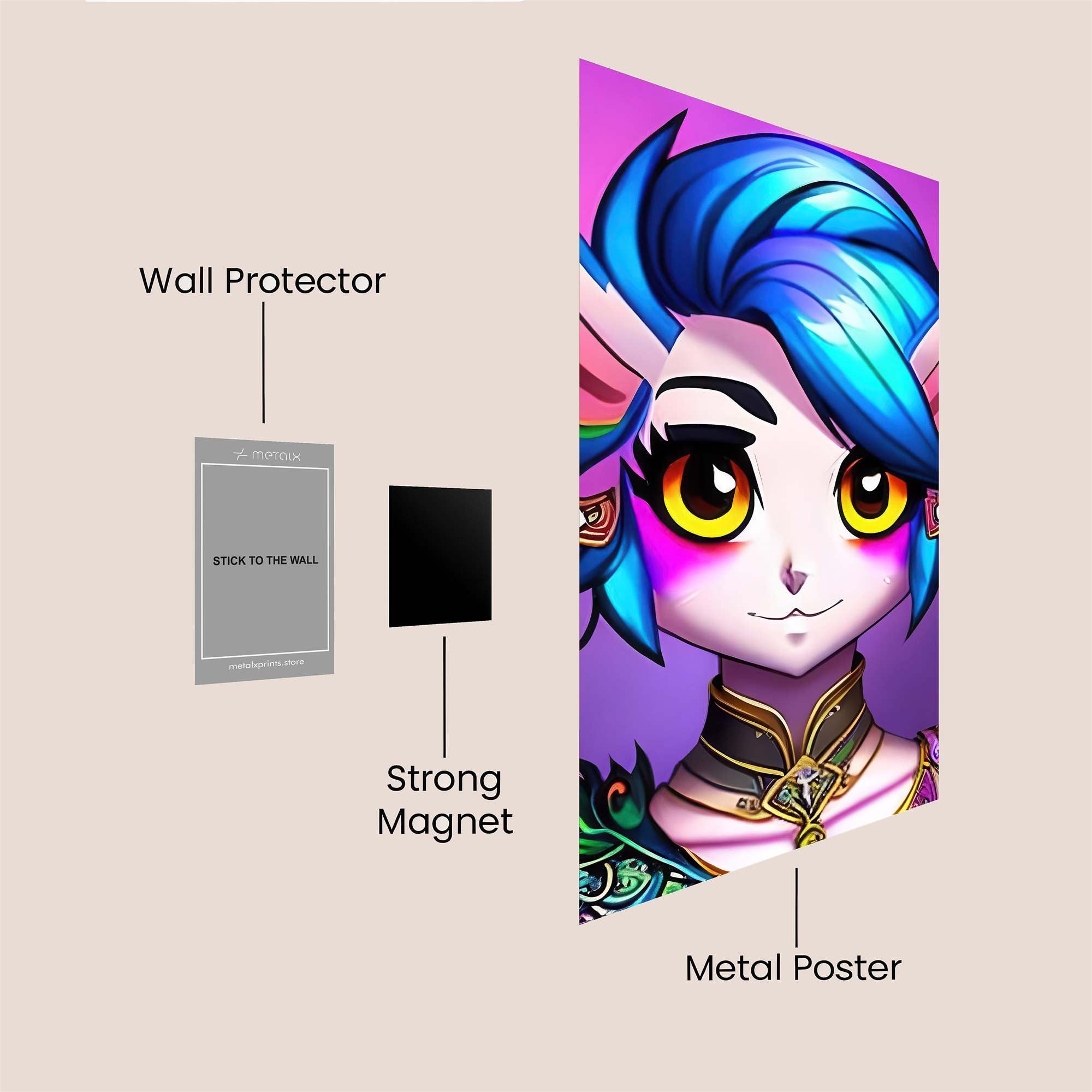 LunarWhimsy Safe Wall Magnetic / M