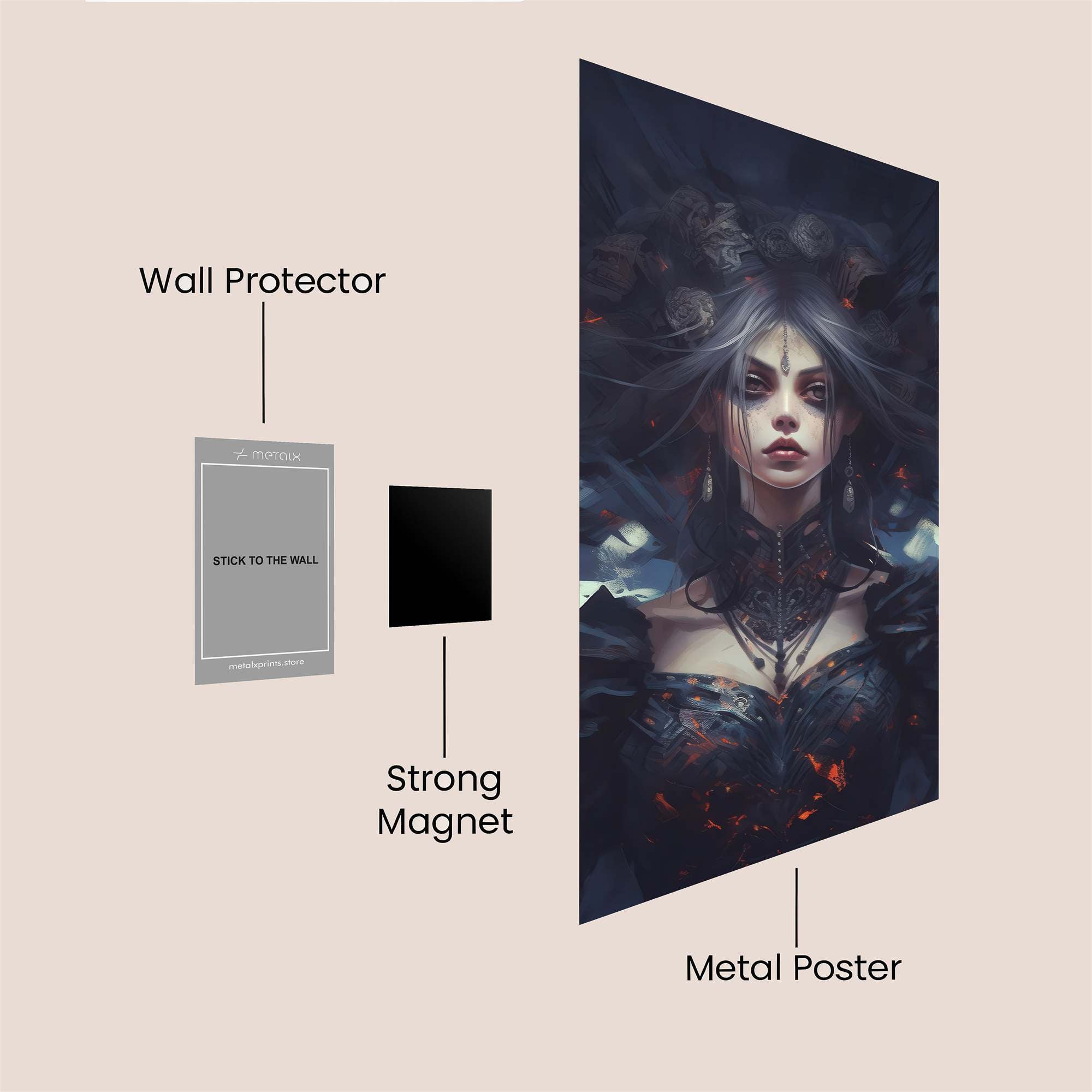 Raven Enigma Safe Wall Magnetic / M