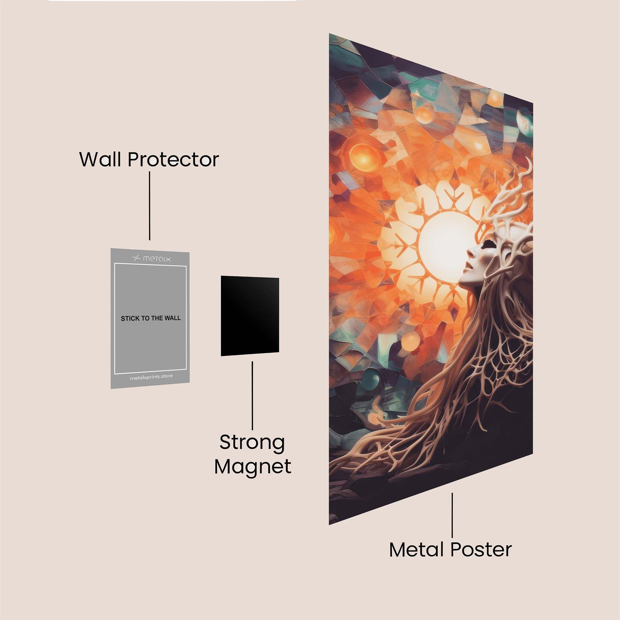 Sunlit Enigma Safe Wall Magnetic / M