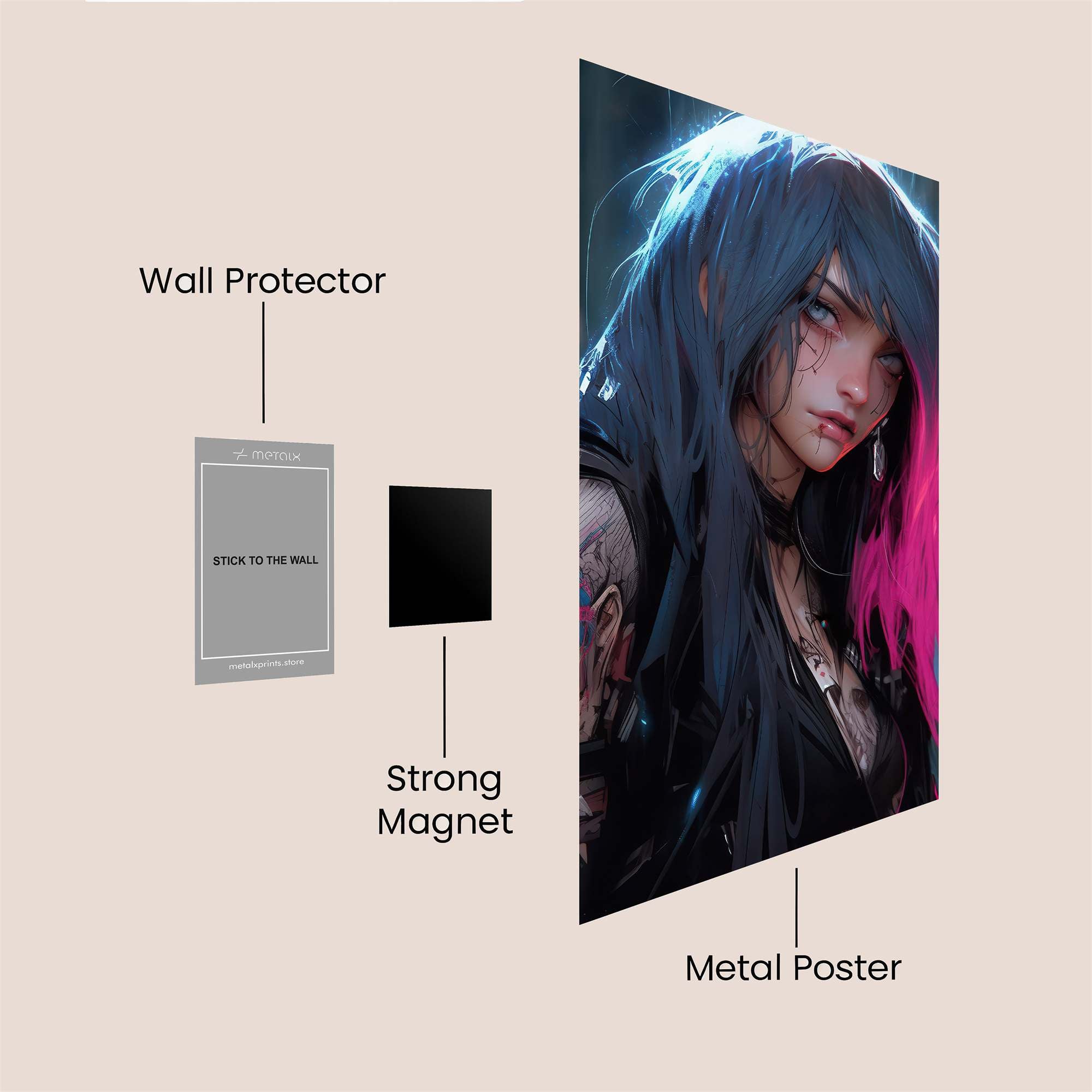 Rebel Glow Safe Wall Magnetic / M