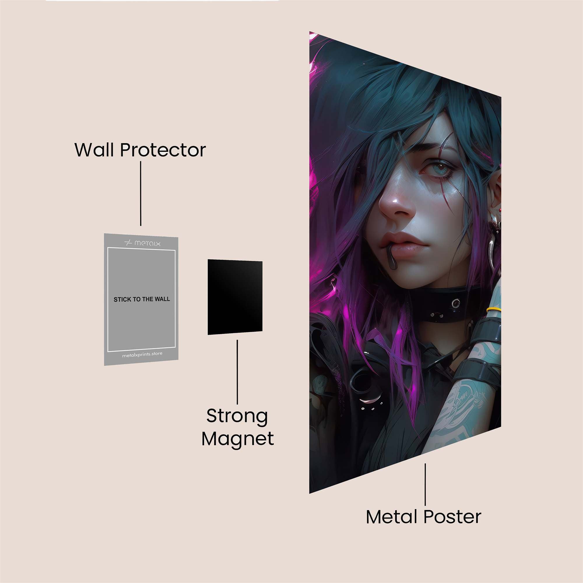 Mystic Rebel Safe Wall Magnetic / M