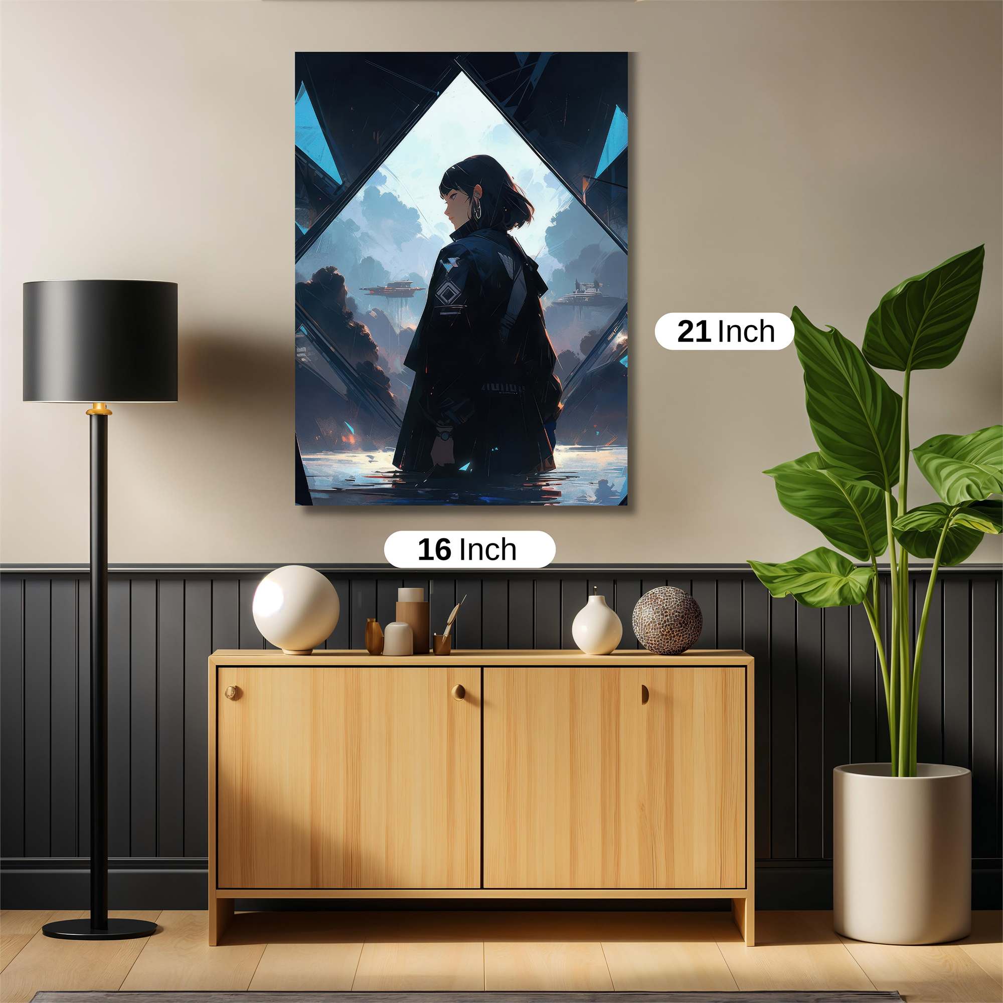 Cyber Serenity Safe Wall Magnetic / M