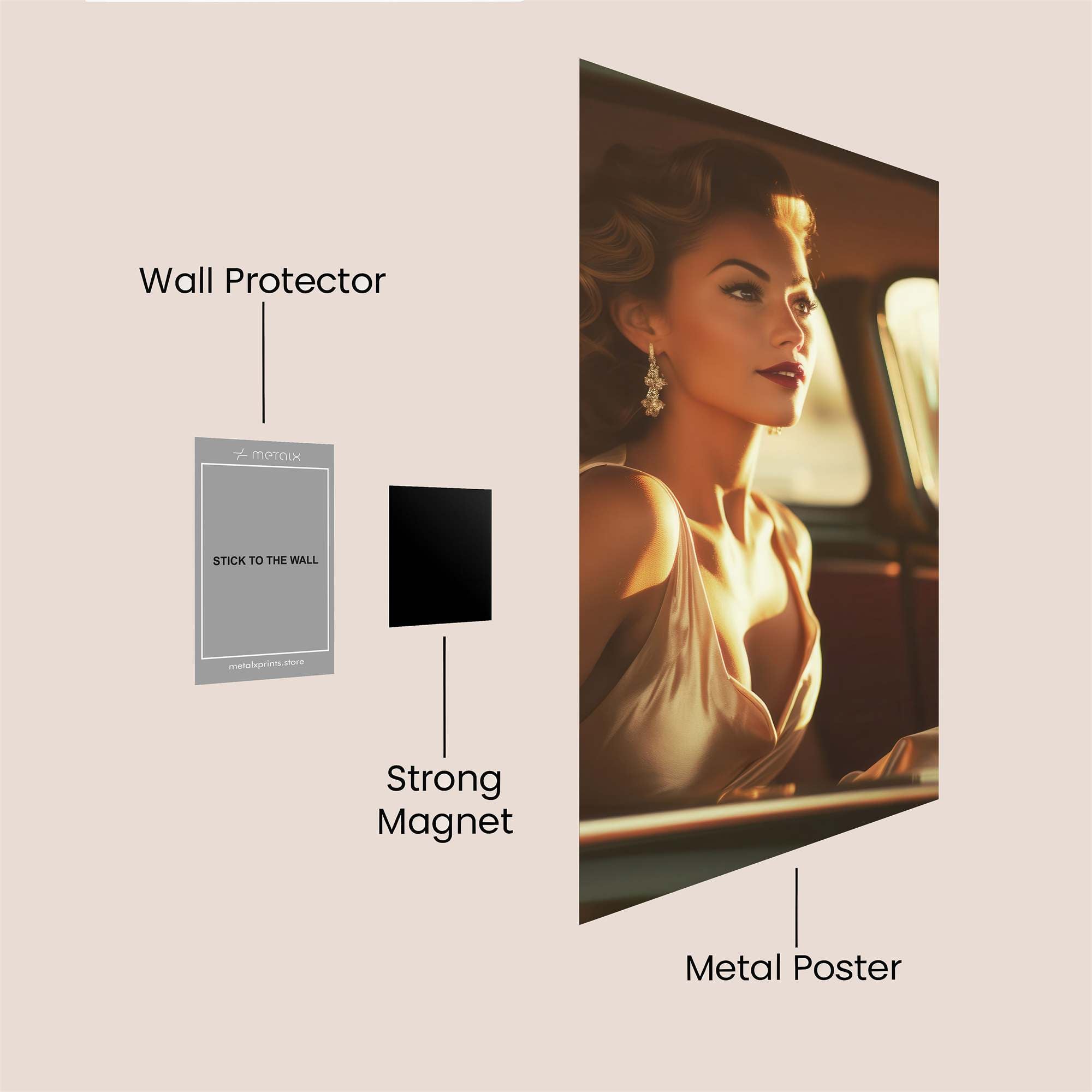 Glamourous Gaze Safe Wall Magnetic / M