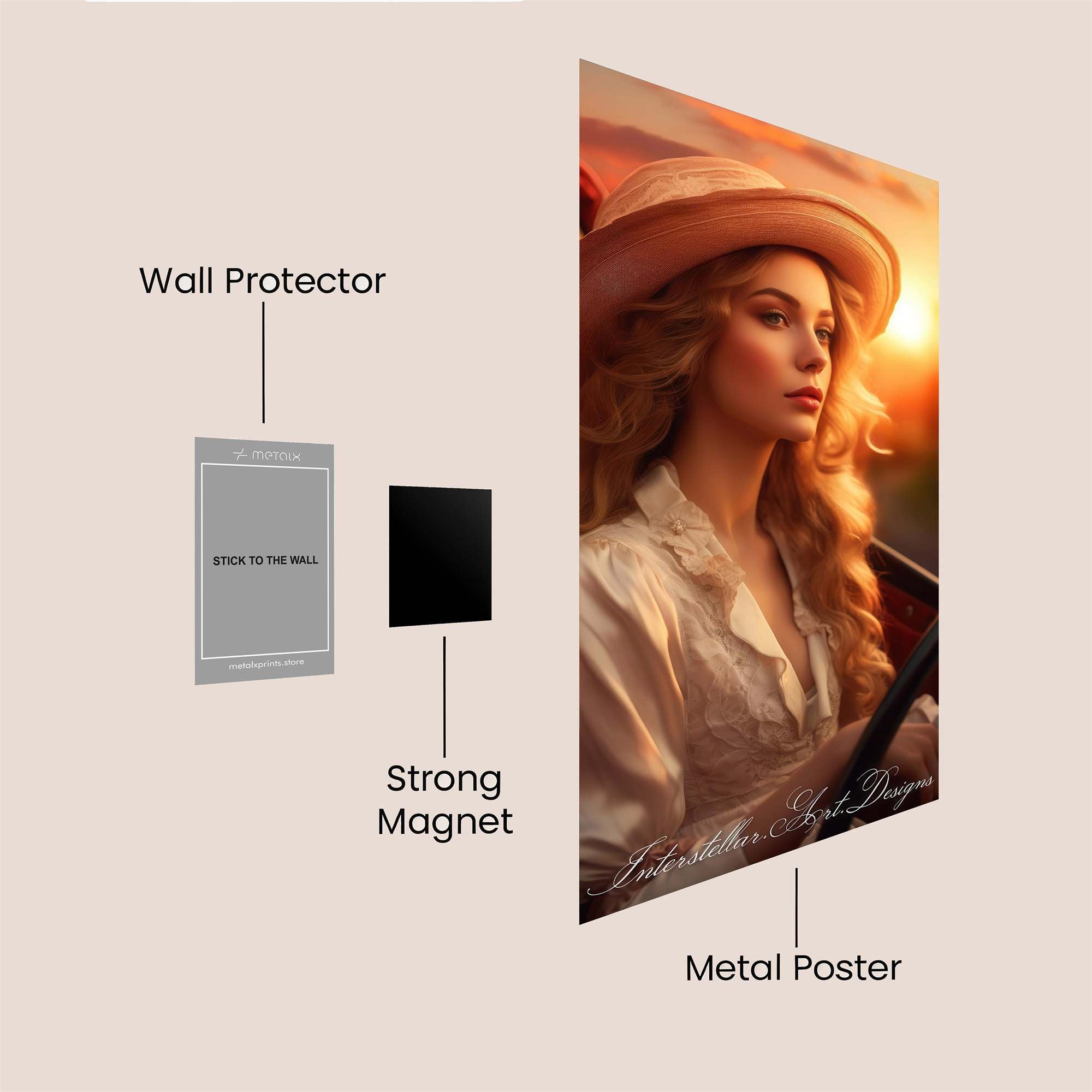 Moonlit Enchantment Safe Wall Magnetic / M