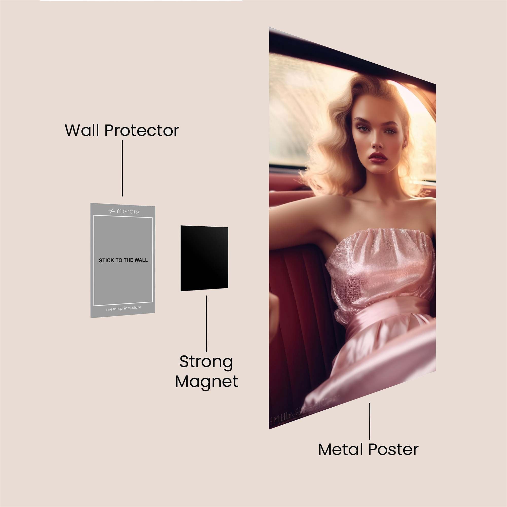 Sunset Glamour Safe Wall Magnetic / M