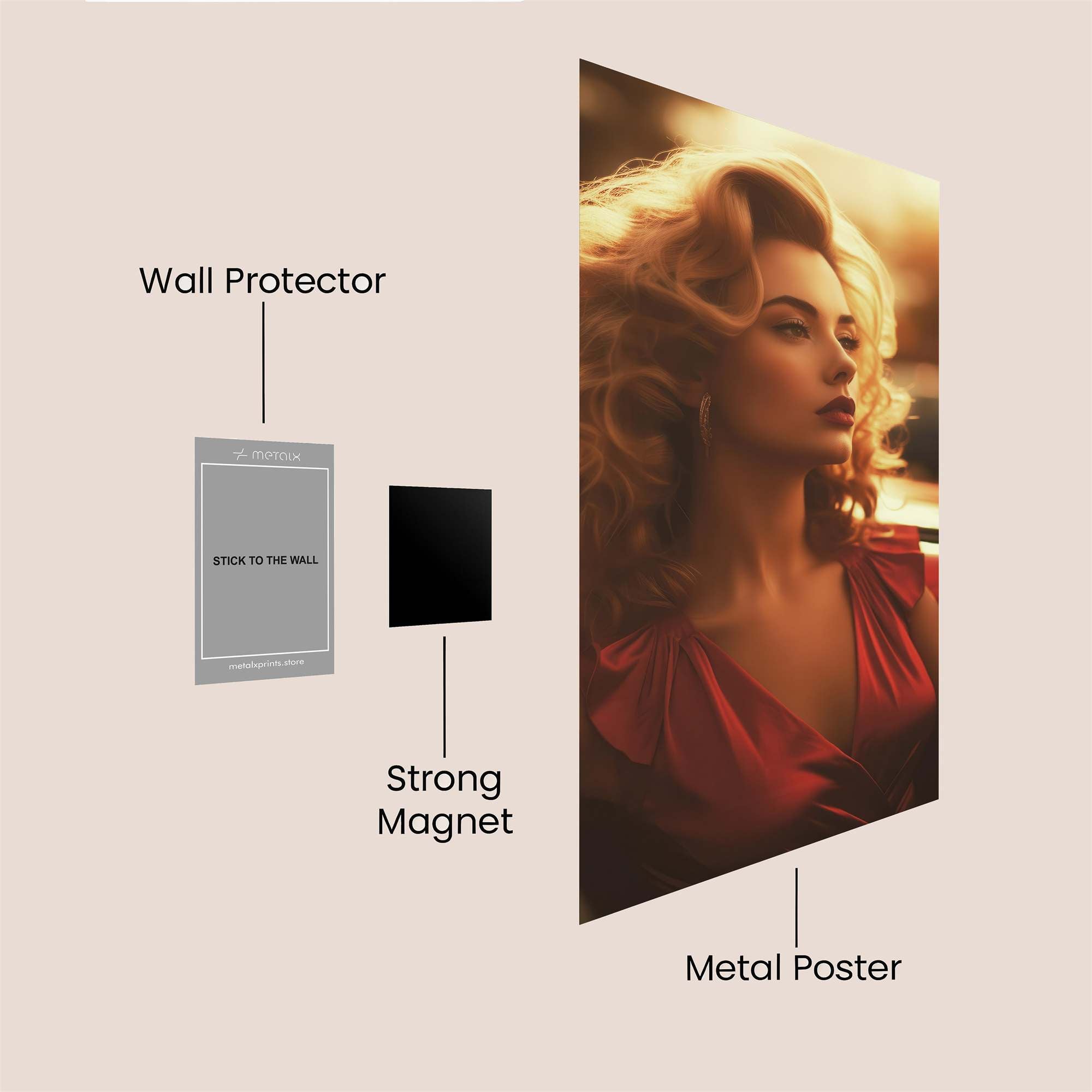 Retro Radiance Safe Wall Magnetic / M