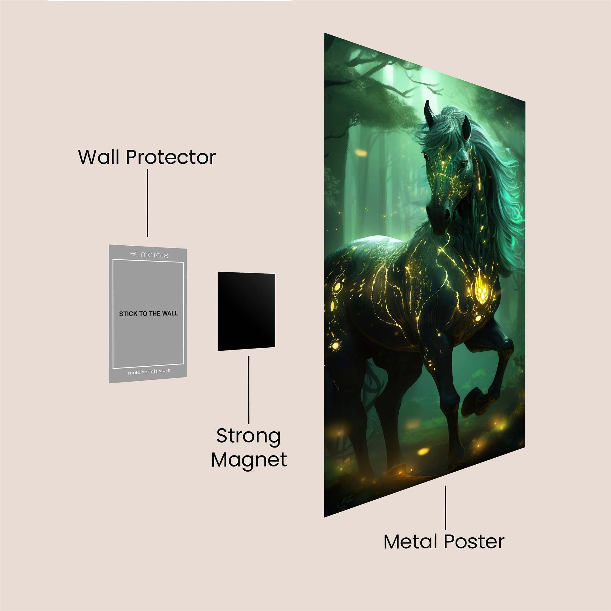 Mystic Glow Safe Wall Magnetic / M