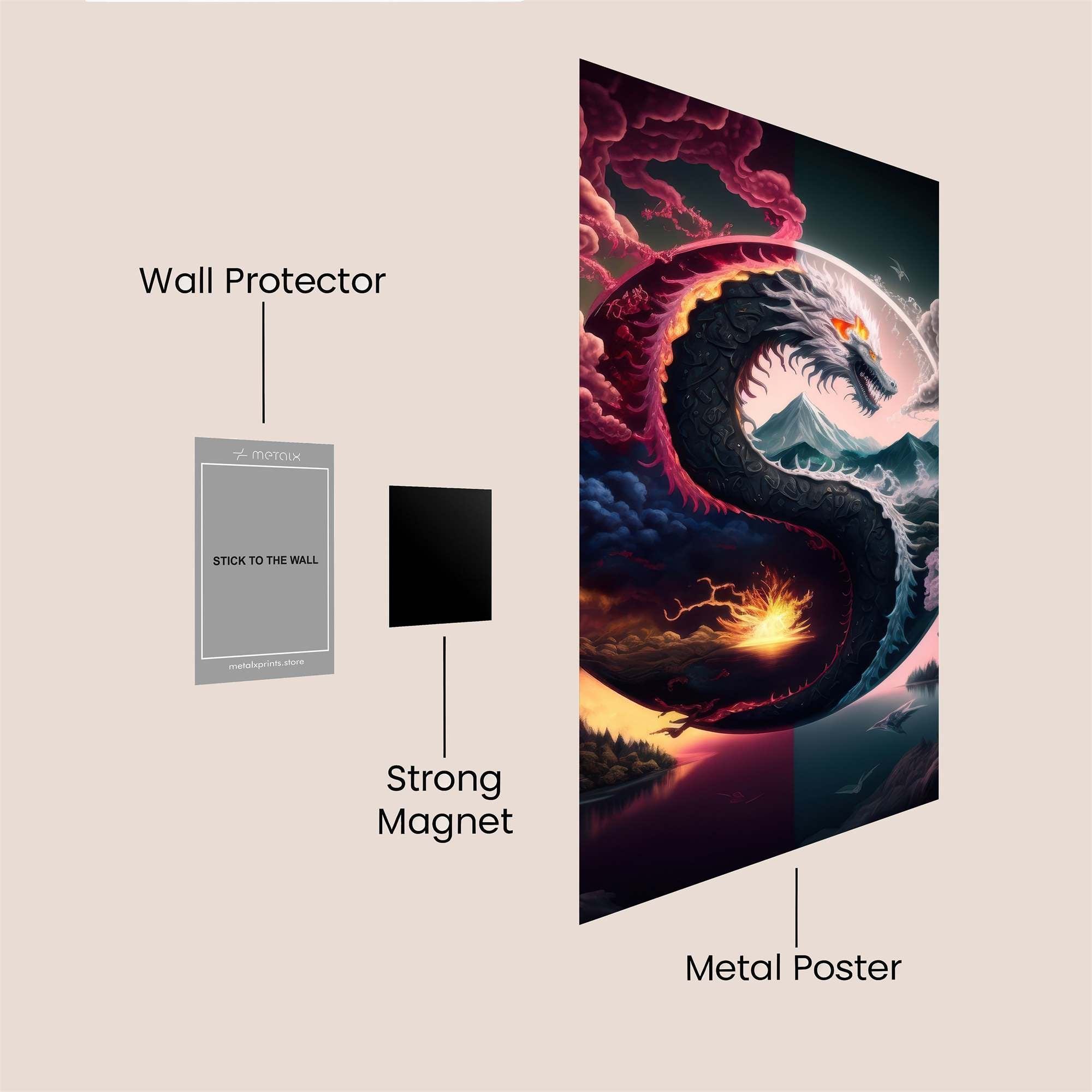 Dragon Duality Safe Wall Magnetic / M