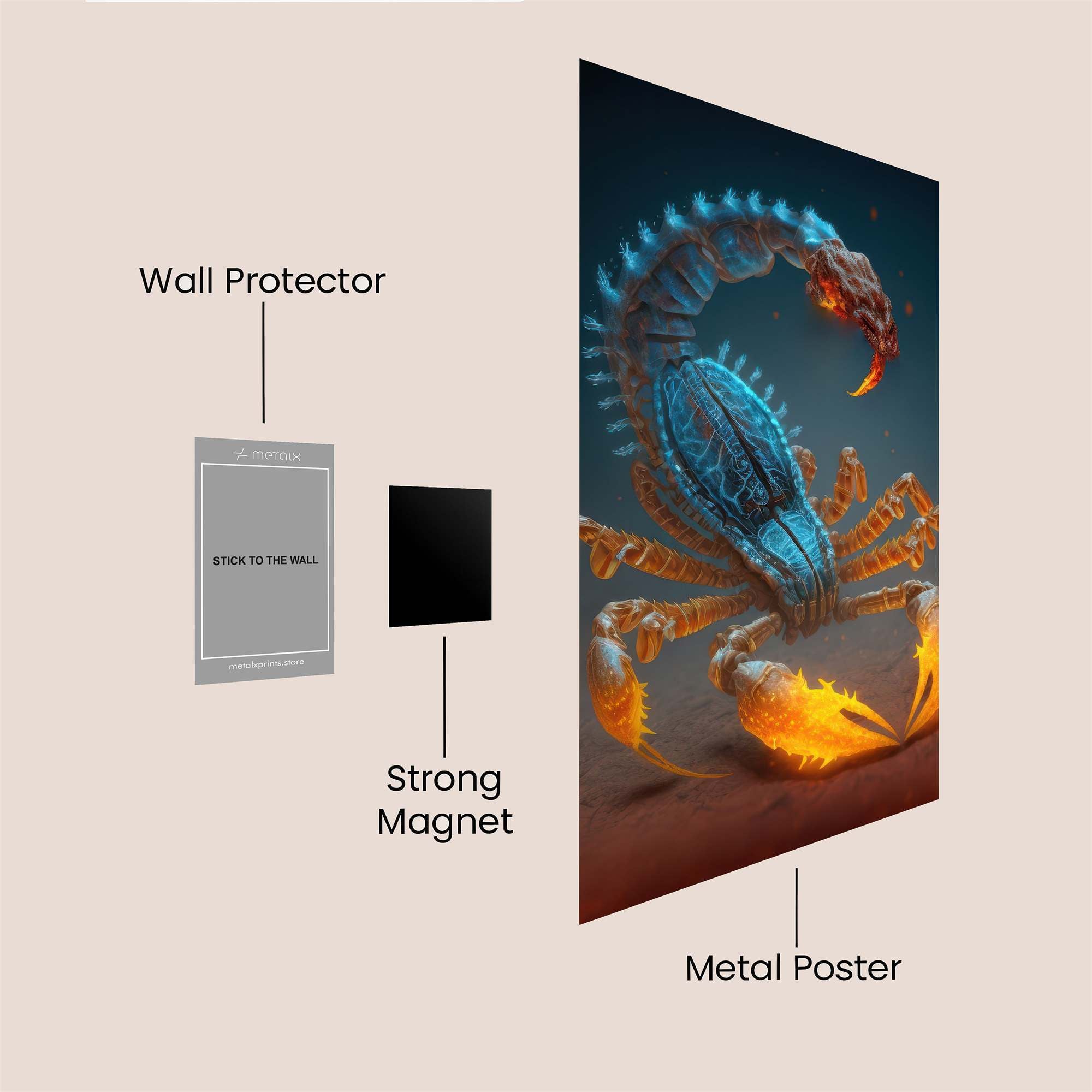 Scorpion Inferno Safe Wall Magnetic / M