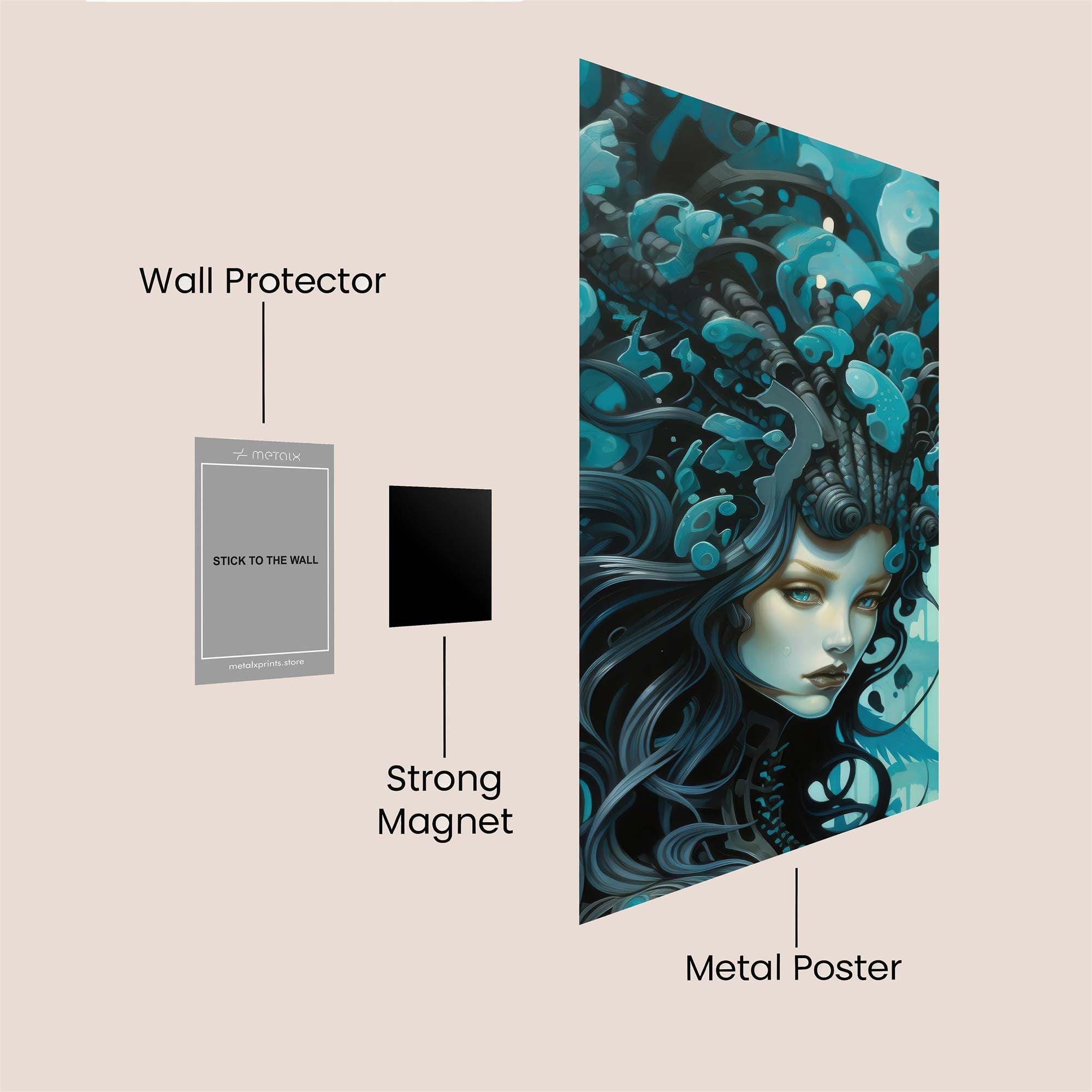 Medusa Enigma Safe Wall Magnetic / M