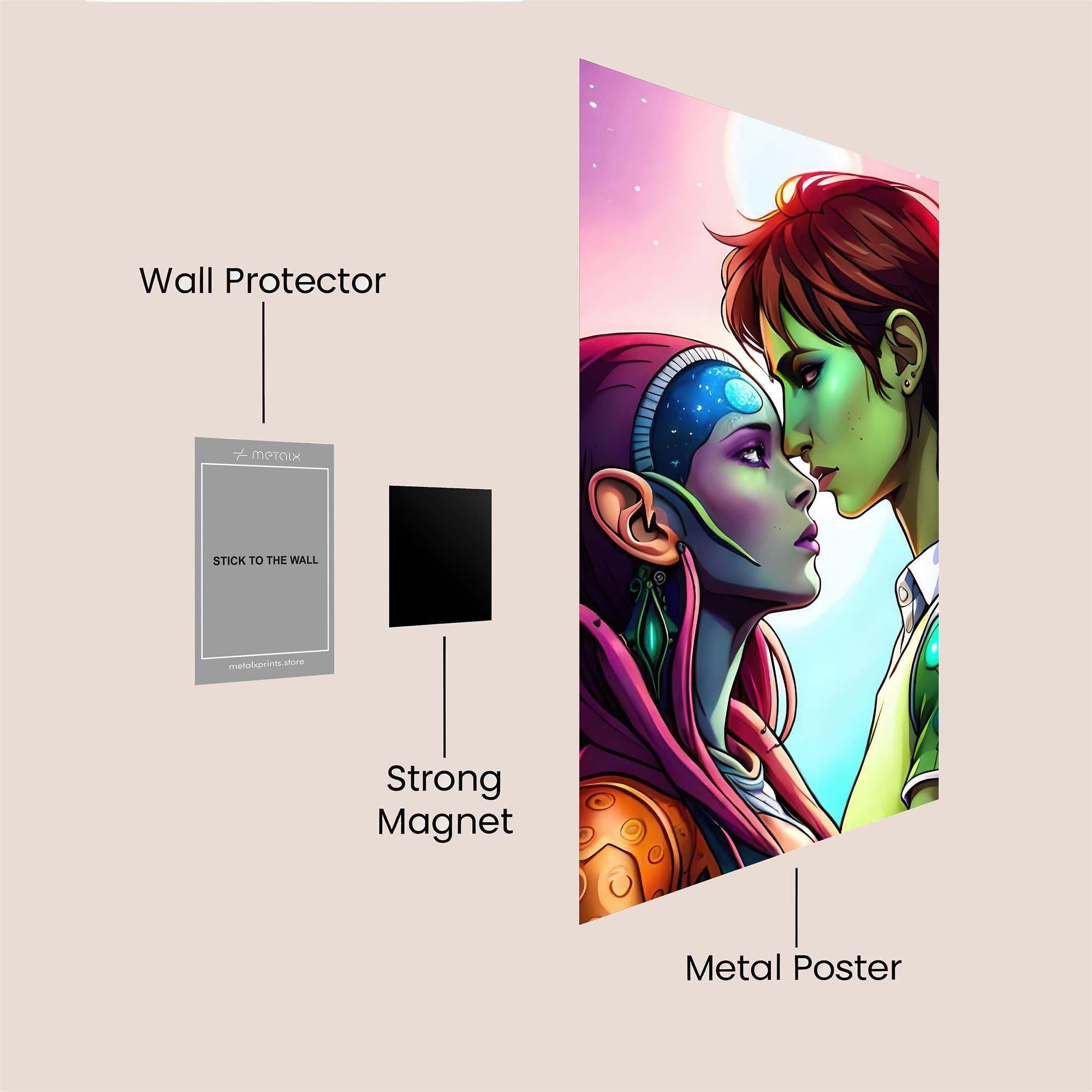 Alien Romance Safe Wall Magnetic / M