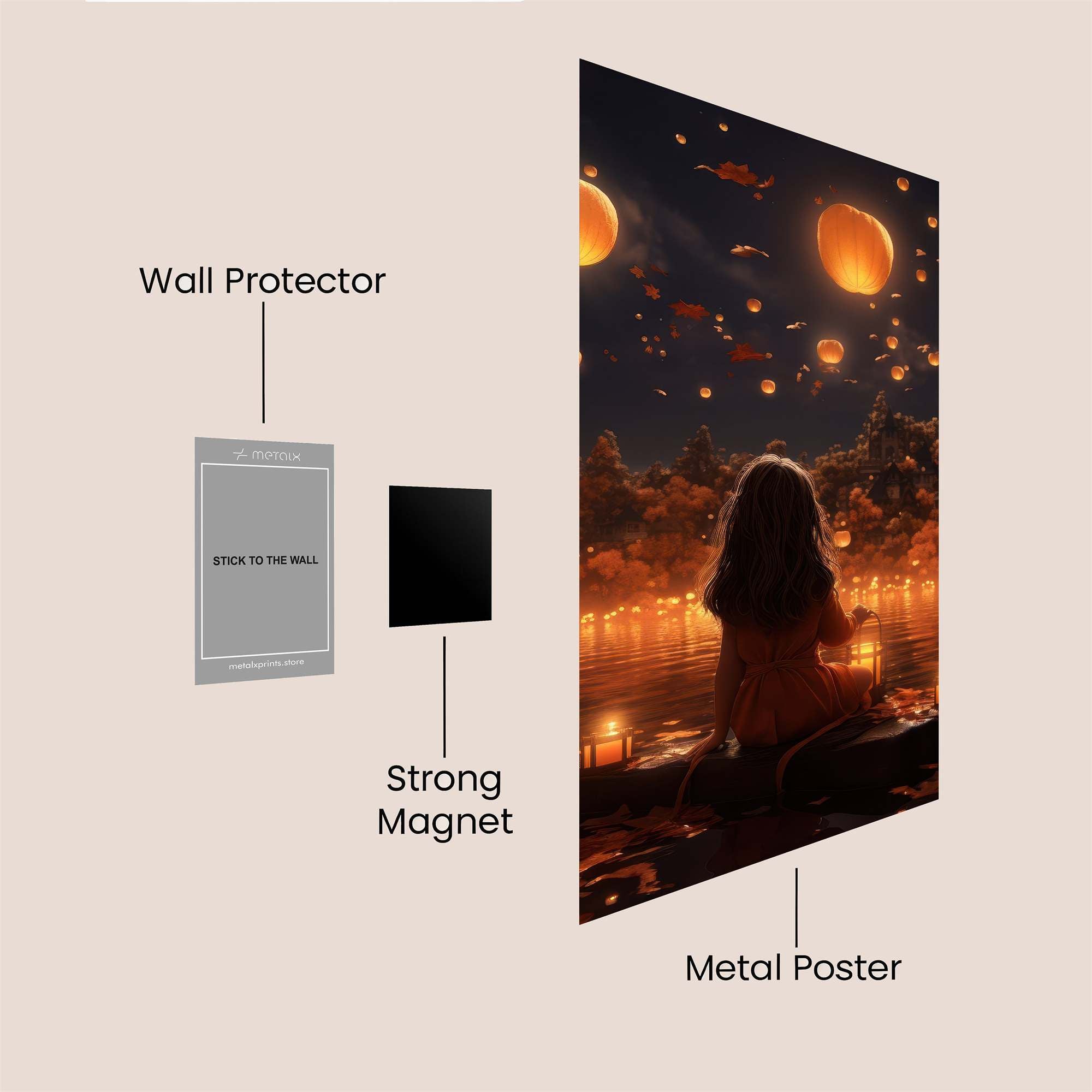 Lantern Serenity Safe Wall Magnetic / M