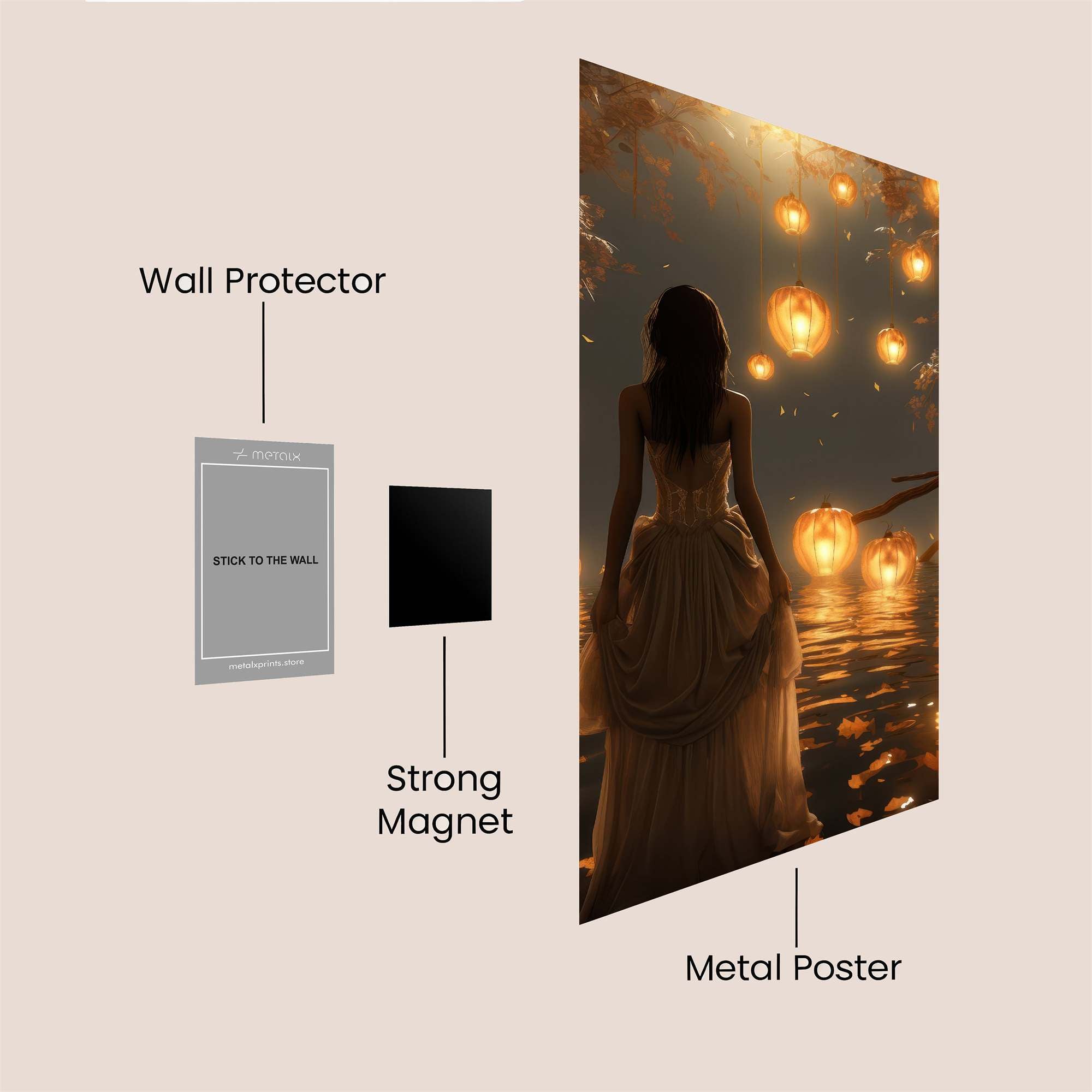 Pumpkin Dream Safe Wall Magnetic / M