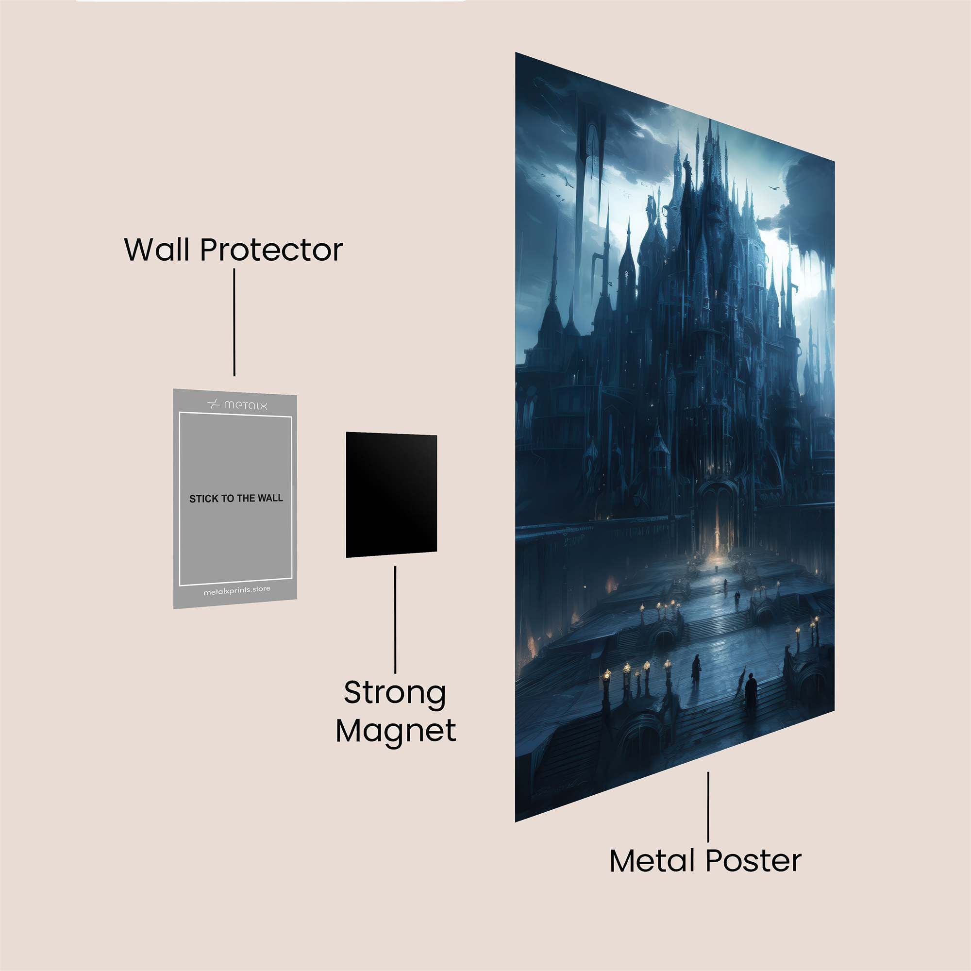 Castle Gloom Safe Wall Magnetic / M