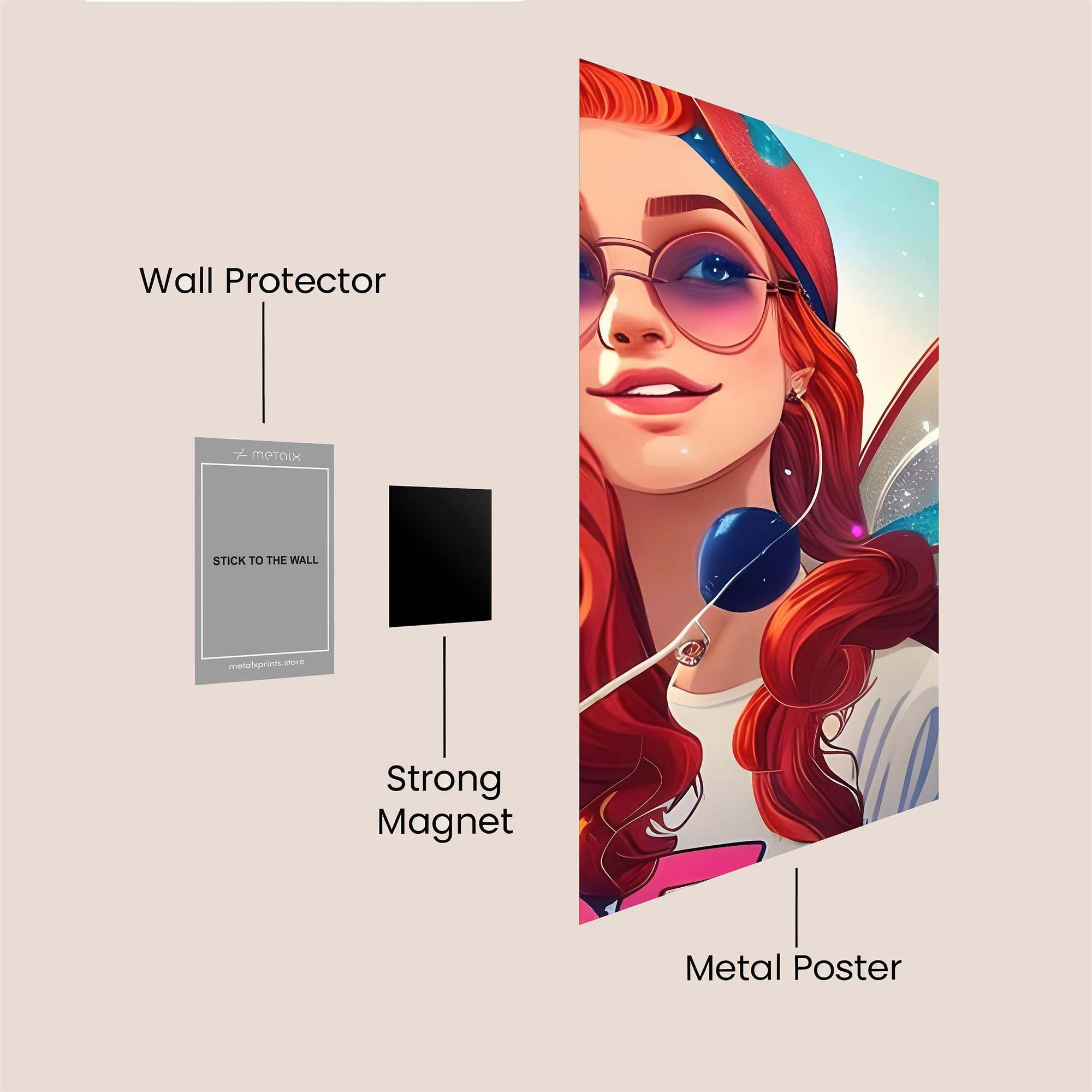 Fairy Whimsy Safe Wall Magnetic / M