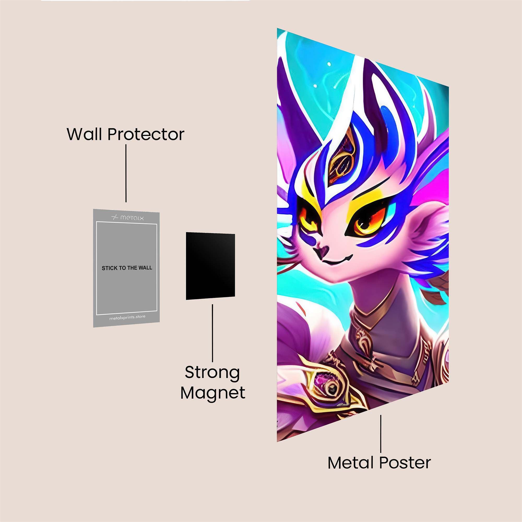 SeraphicWhimsy Safe Wall Magnetic / M