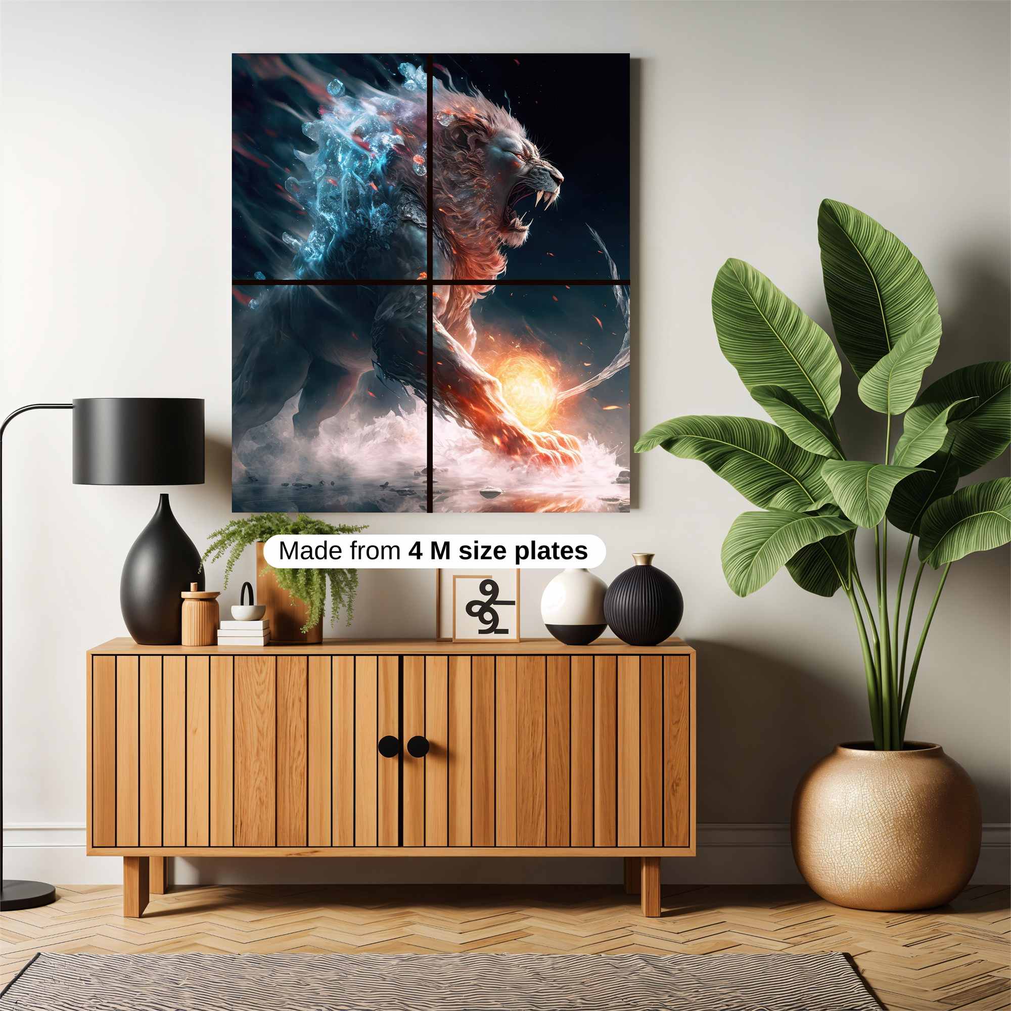 Lion Blaze Safe Wall Magnetic / M