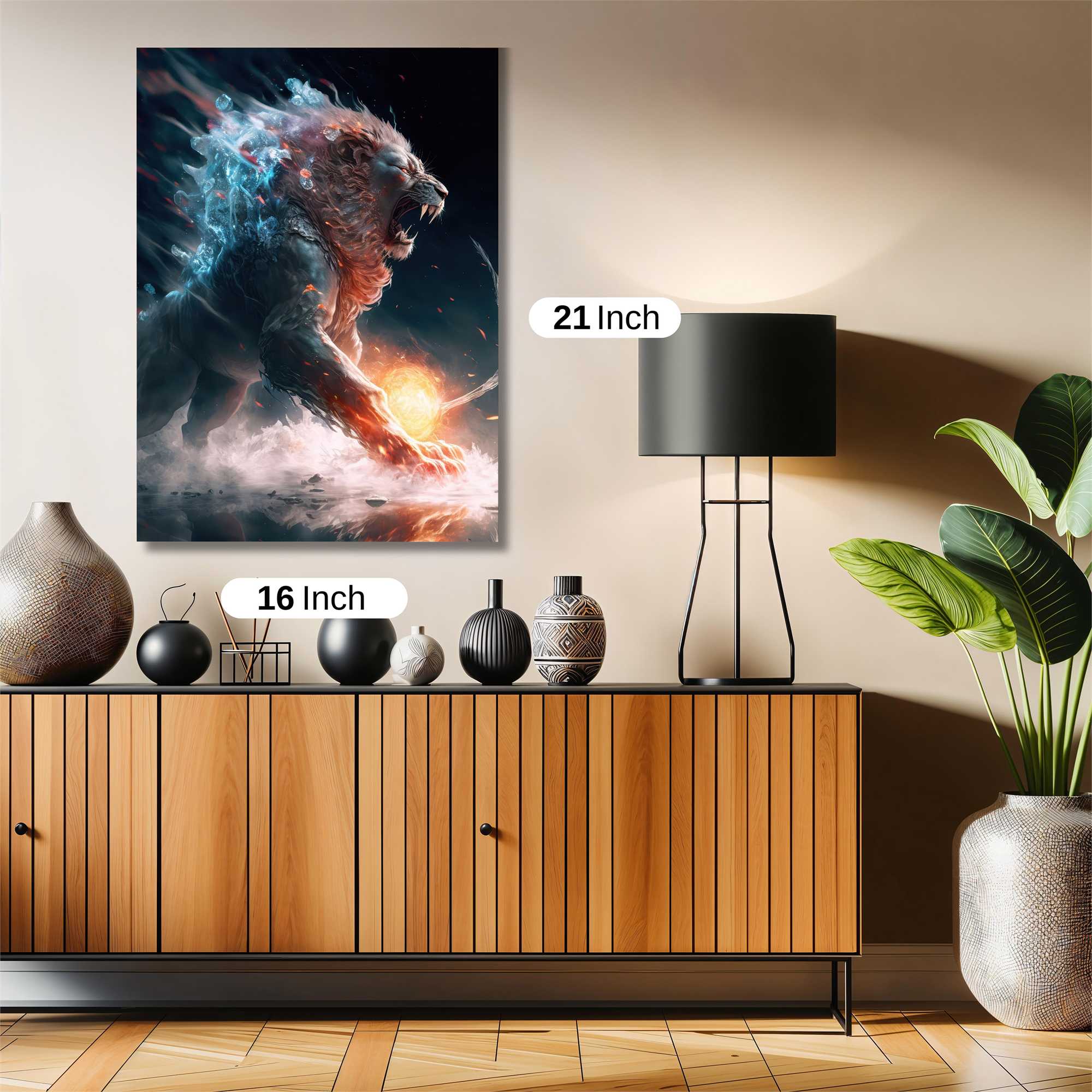 Lion Blaze Safe Wall Magnetic / M