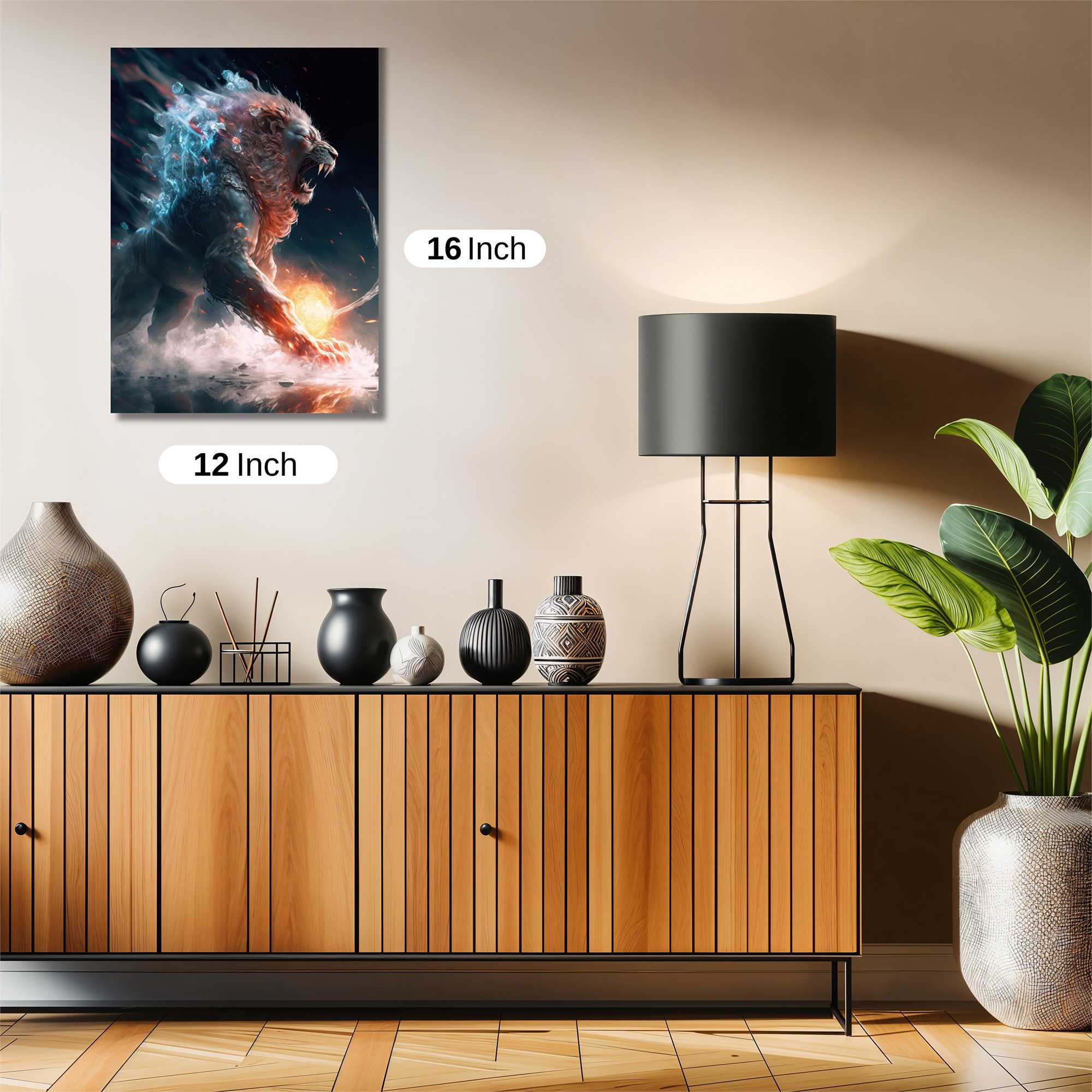 Lion Blaze Safe Wall Magnetic / M