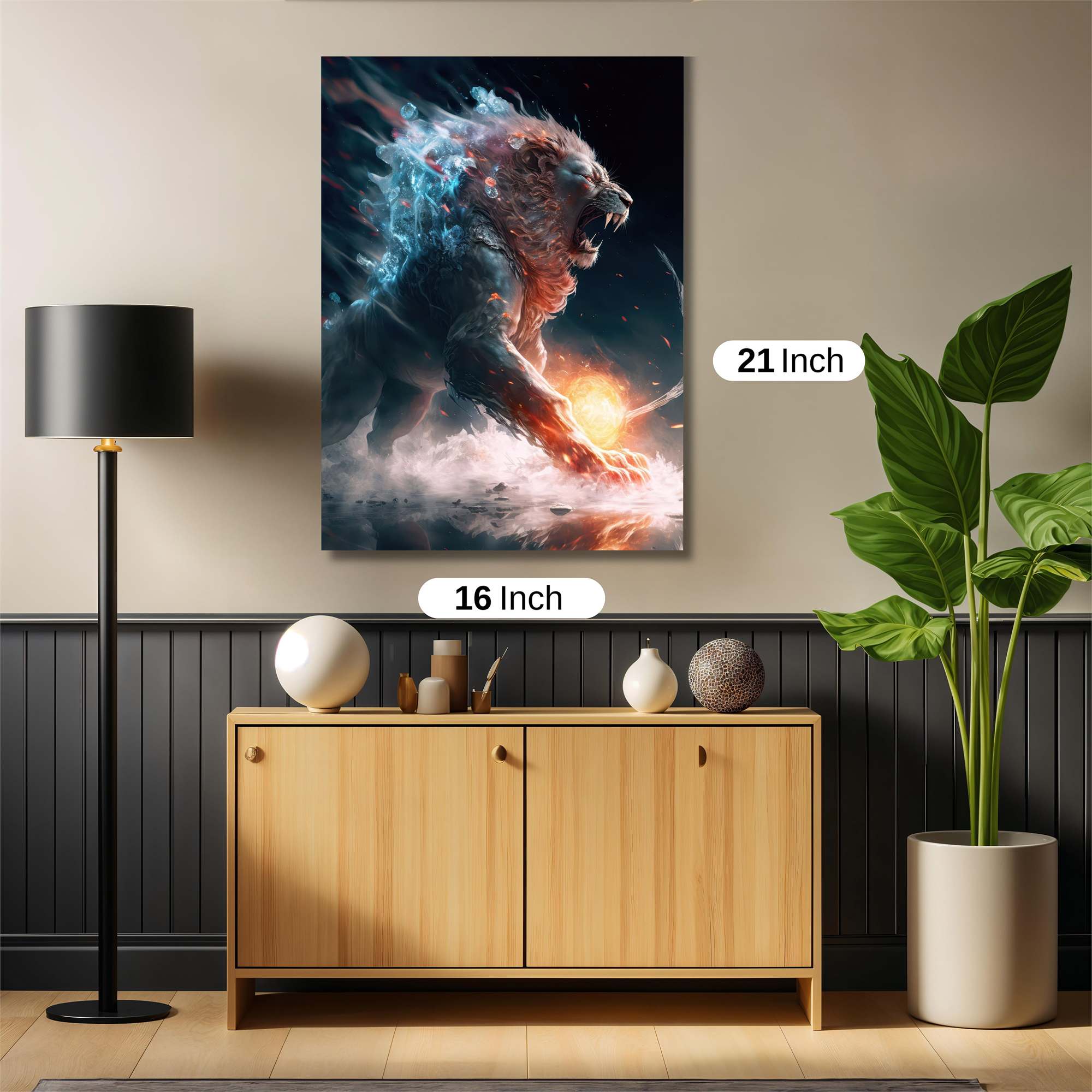 Lion Blaze Safe Wall Magnetic / M