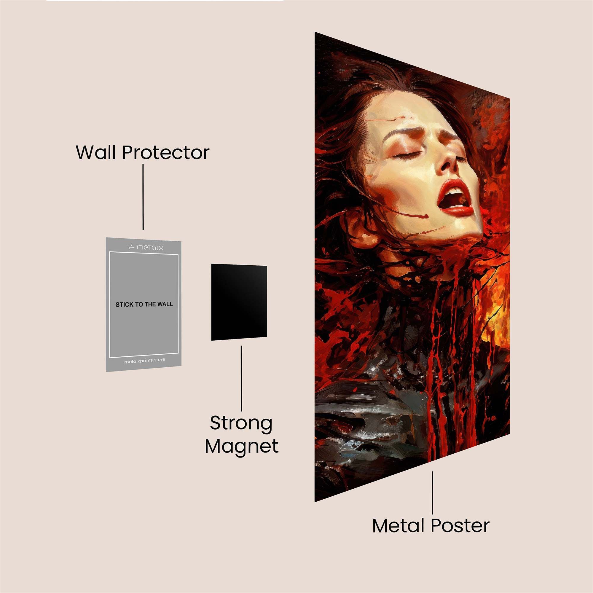 Blood Rapture Safe Wall Magnetic / M