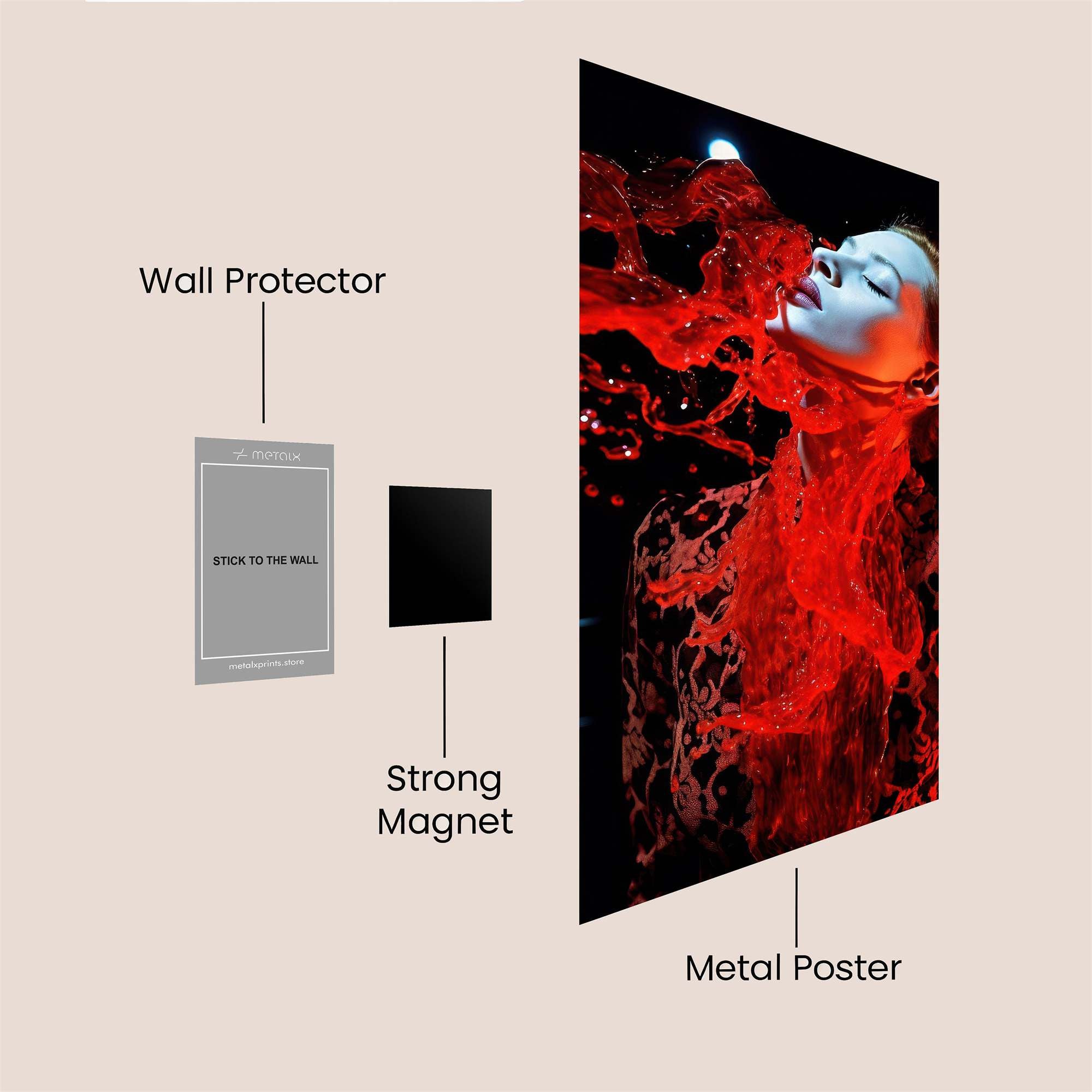 Blood Drama Safe Wall Magnetic / M