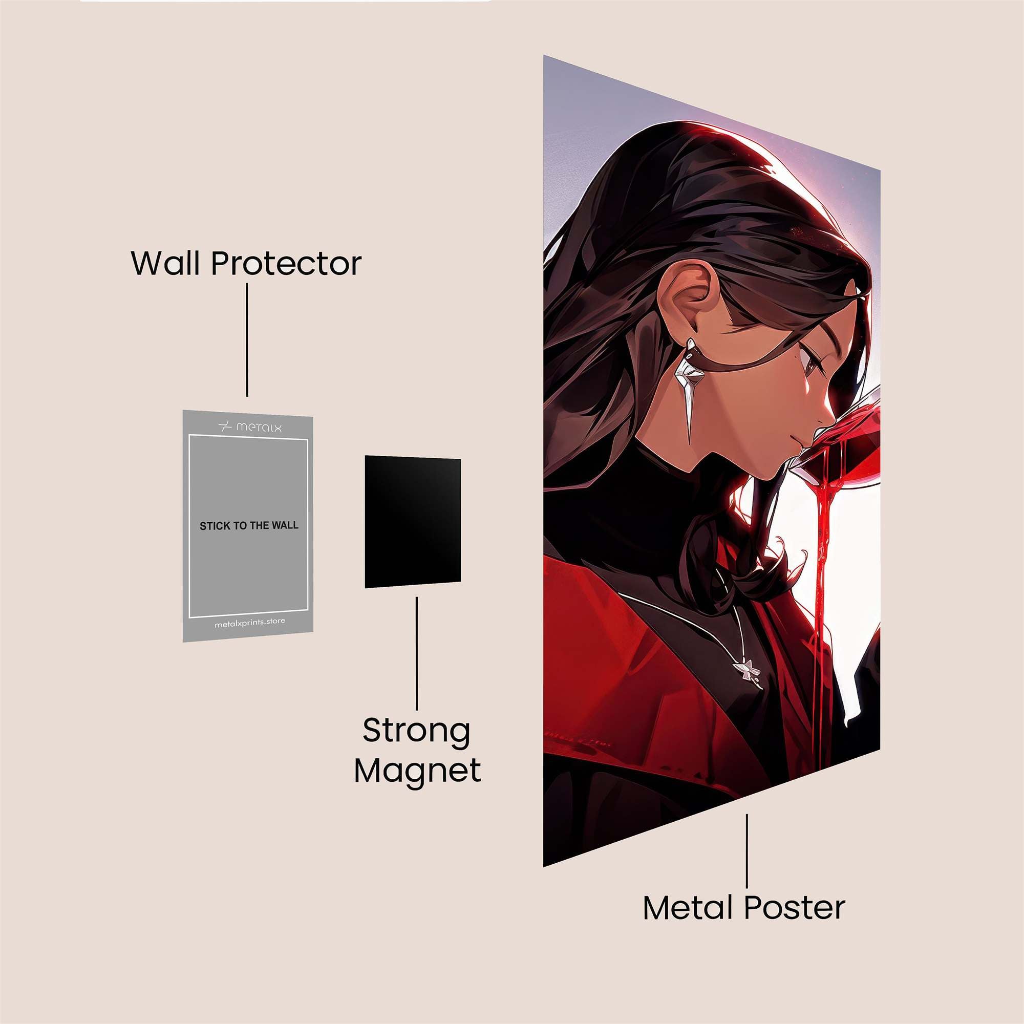 Morrigan Melancholy Safe Wall Magnetic / M