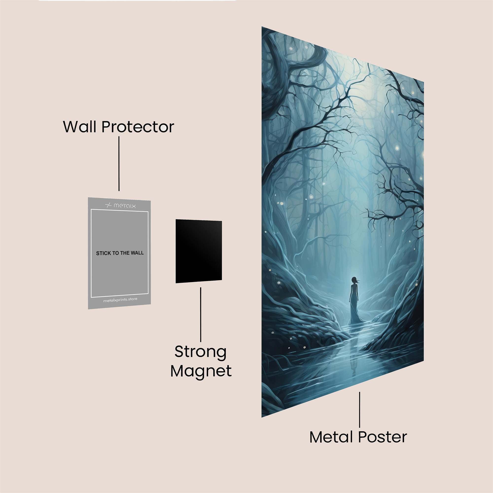 Moonlit Enchantment Safe Wall Magnetic / M
