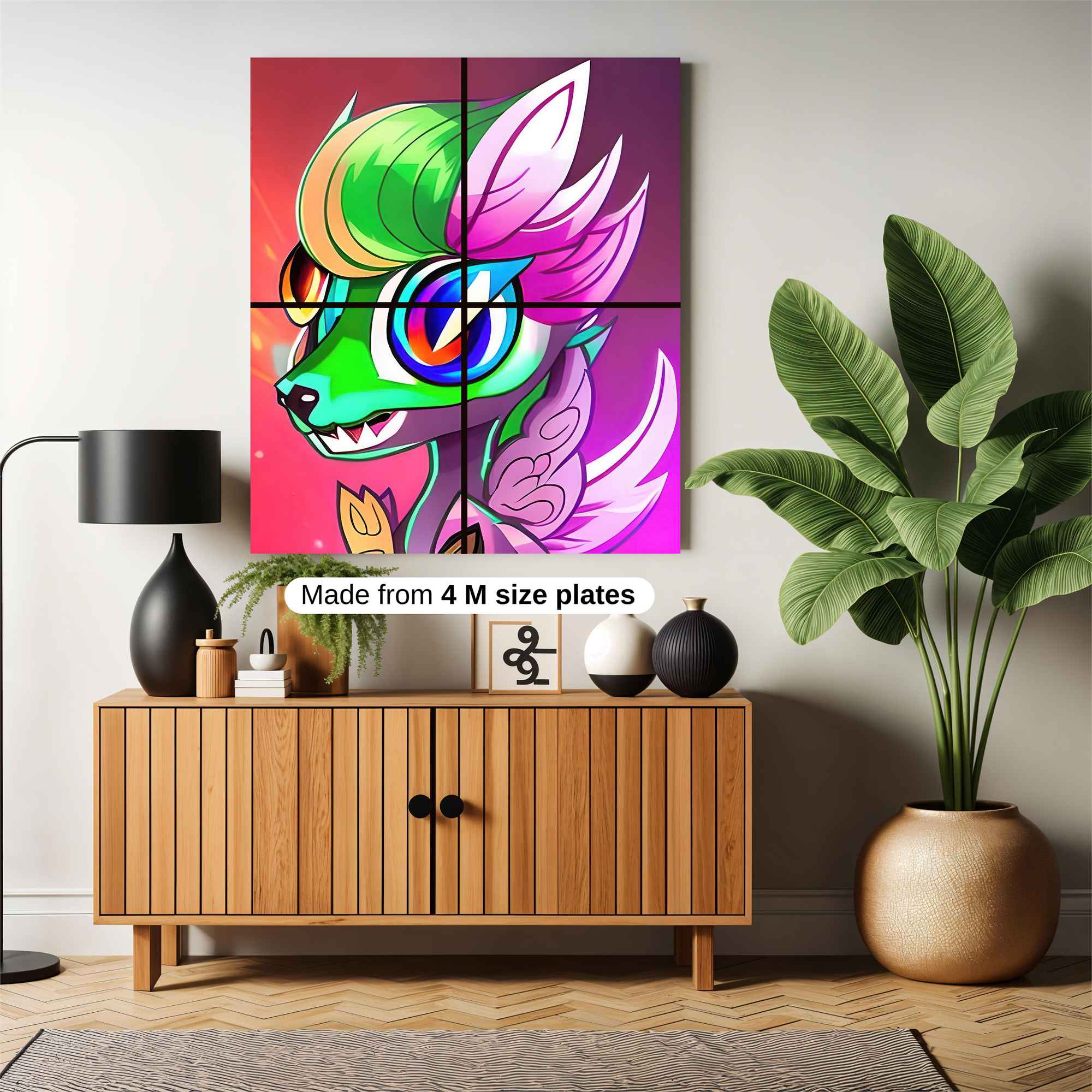 Psychedelic Dragon Safe Wall Magnetic / M