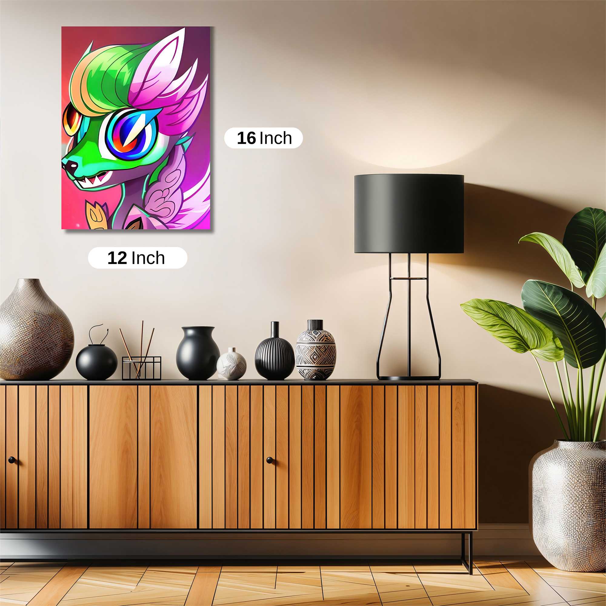 Psychedelic Dragon Safe Wall Magnetic / M