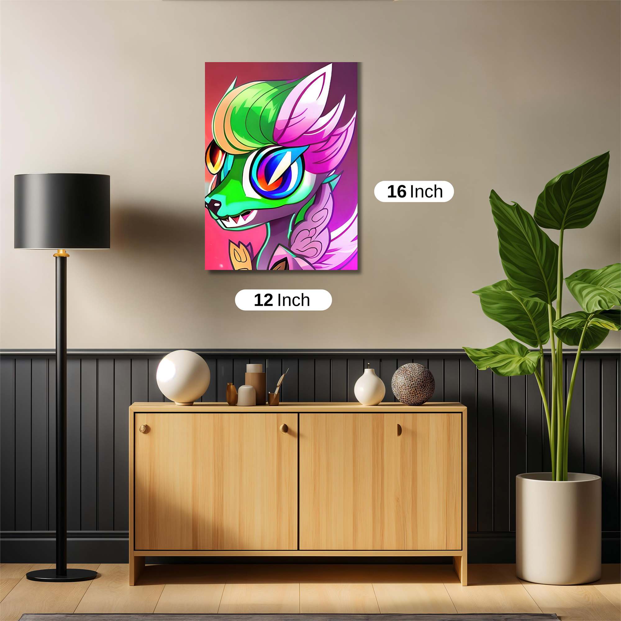 Psychedelic Dragon Safe Wall Magnetic / M