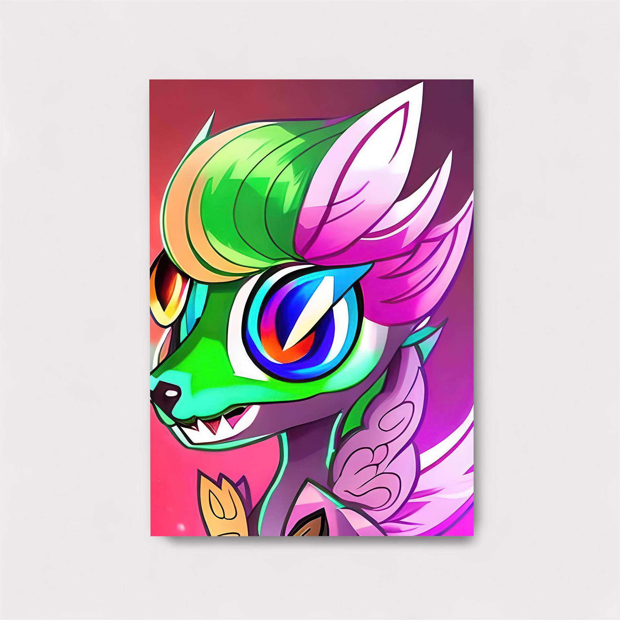 Psychedelic Dragon Safe Wall Magnetic / M