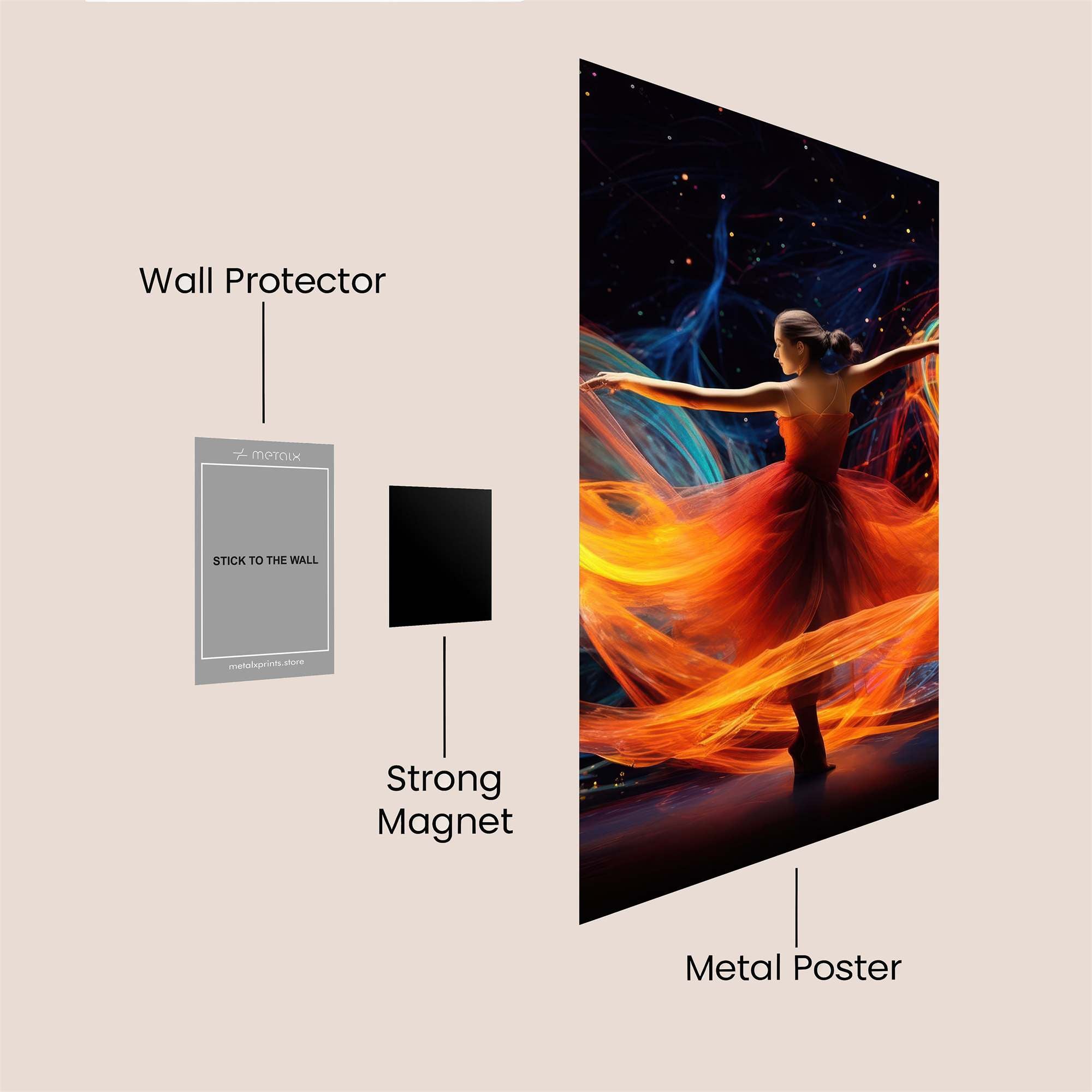 Dance Blaze Safe Wall Magnetic / M