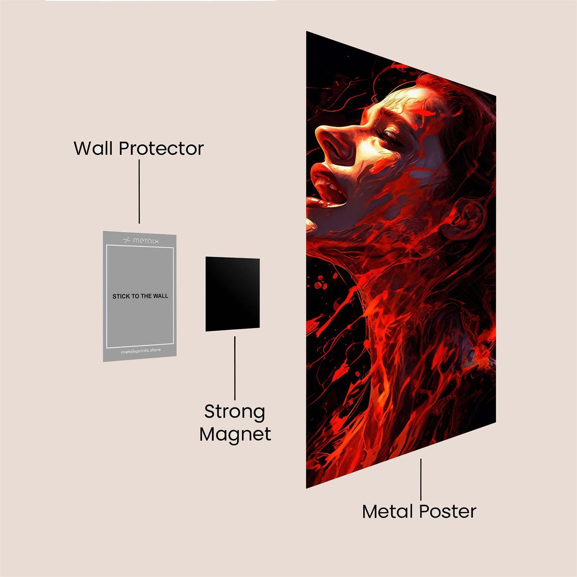 Blood Passion Safe Wall Magnetic / M