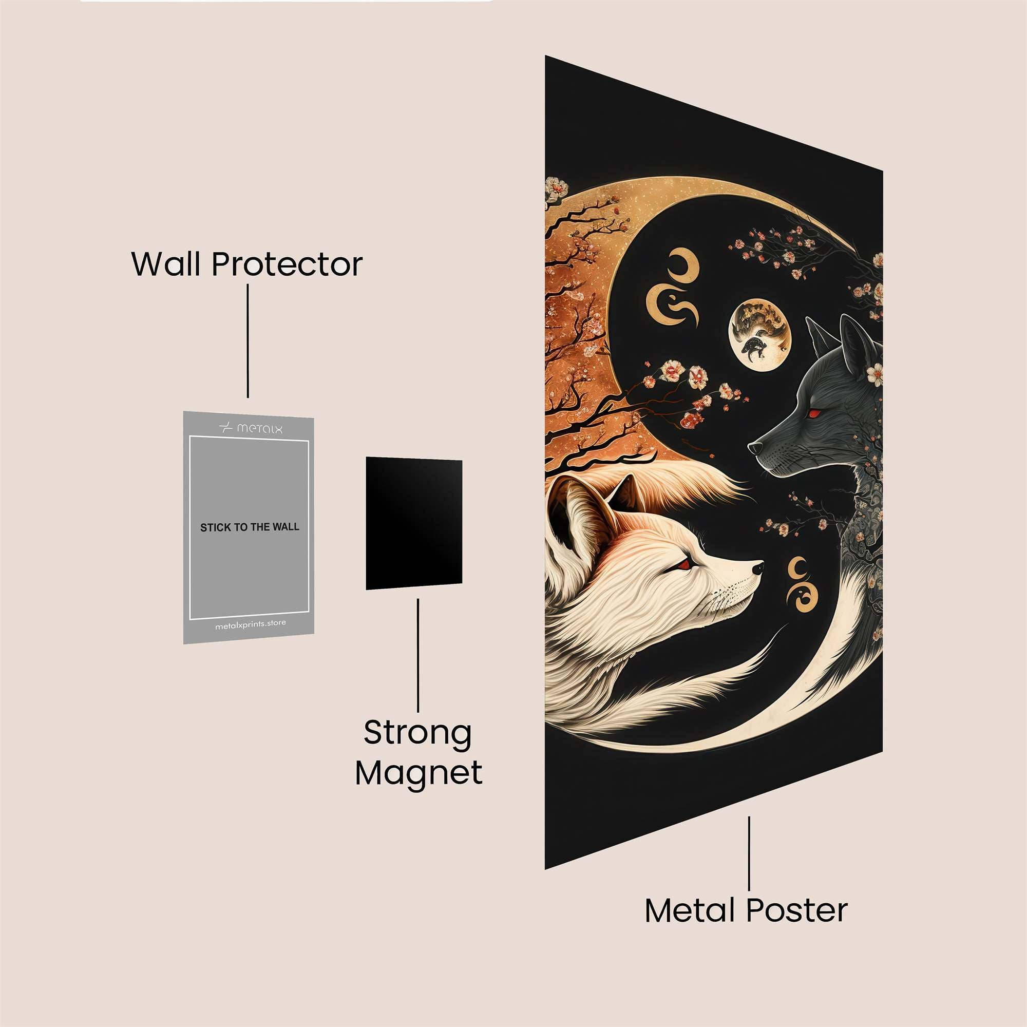 Foxes Harmony Safe Wall Magnetic / M