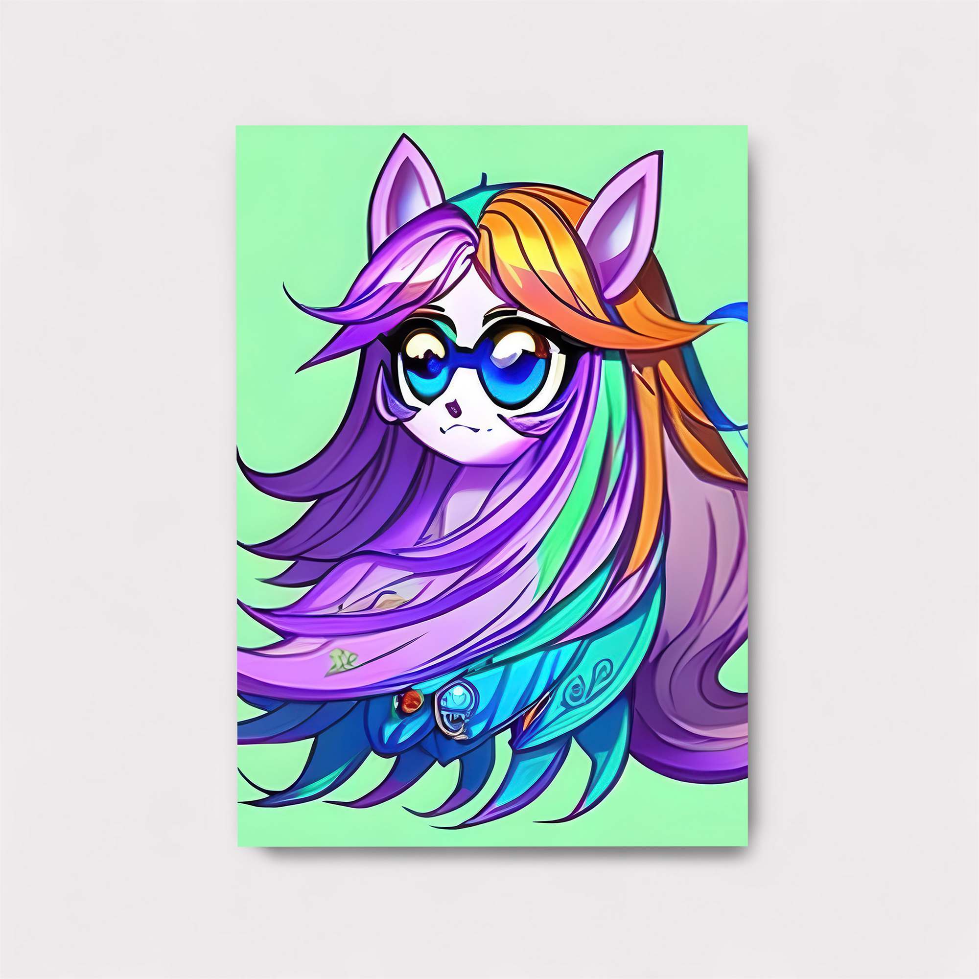 Rainbow Whimsy Safe Wall Magnetic / M