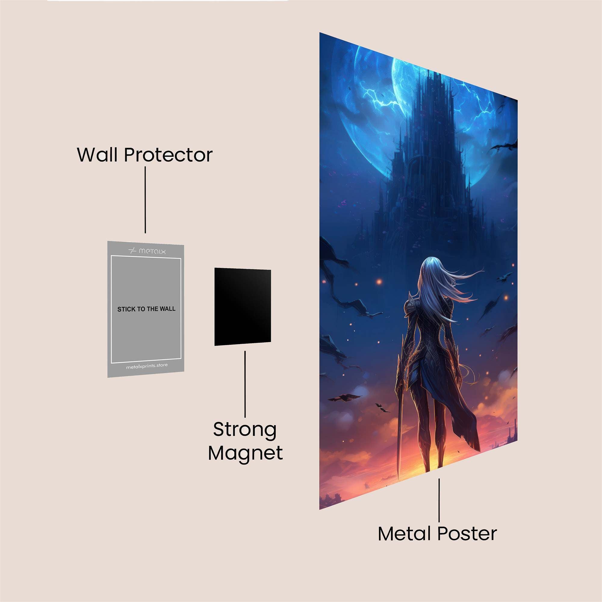 Moonlit Quest Safe Wall Magnetic / M