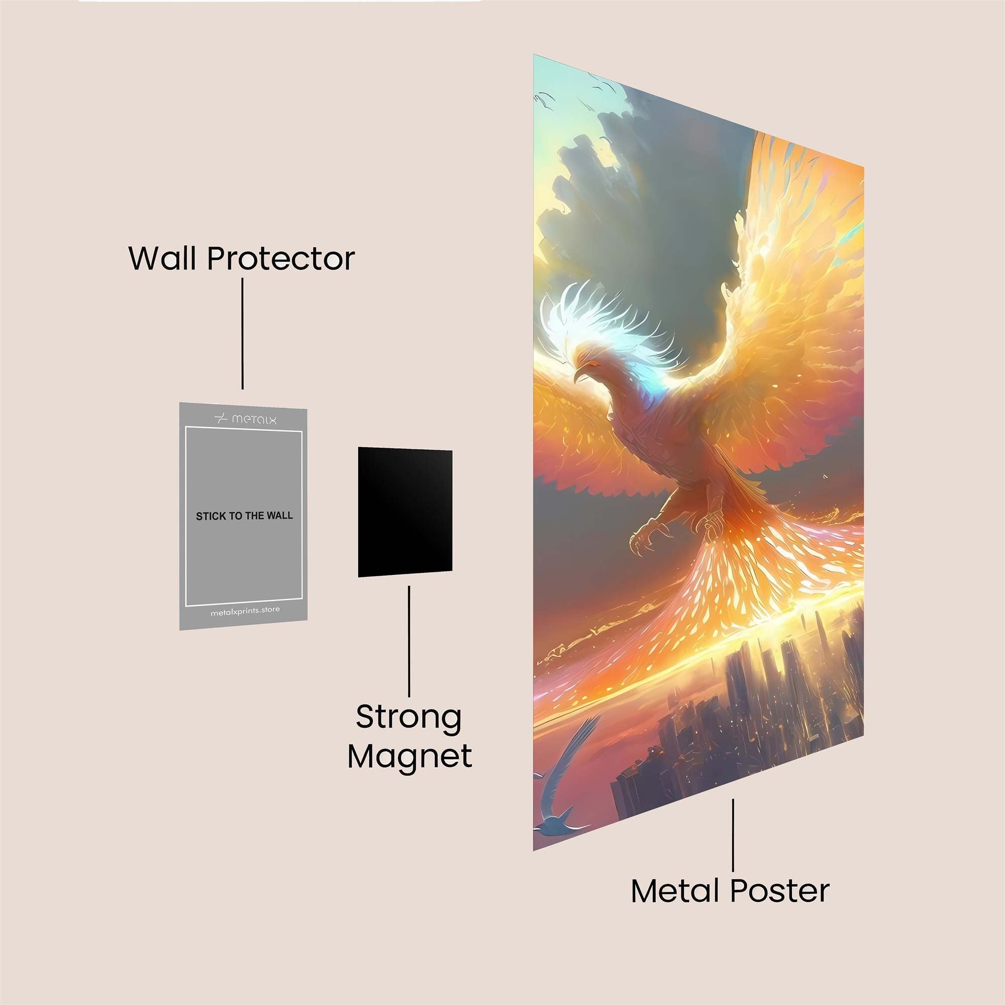Phoenix Radiant Safe Wall Magnetic / M