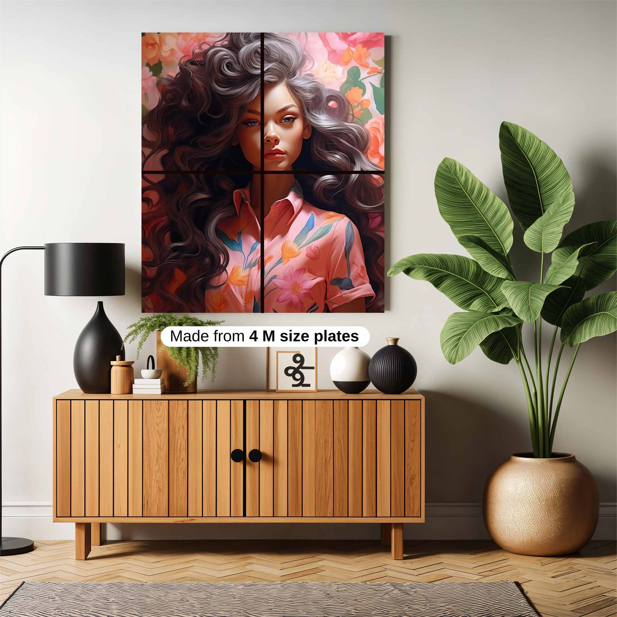 Floral Elegance Safe Wall Magnetic / M