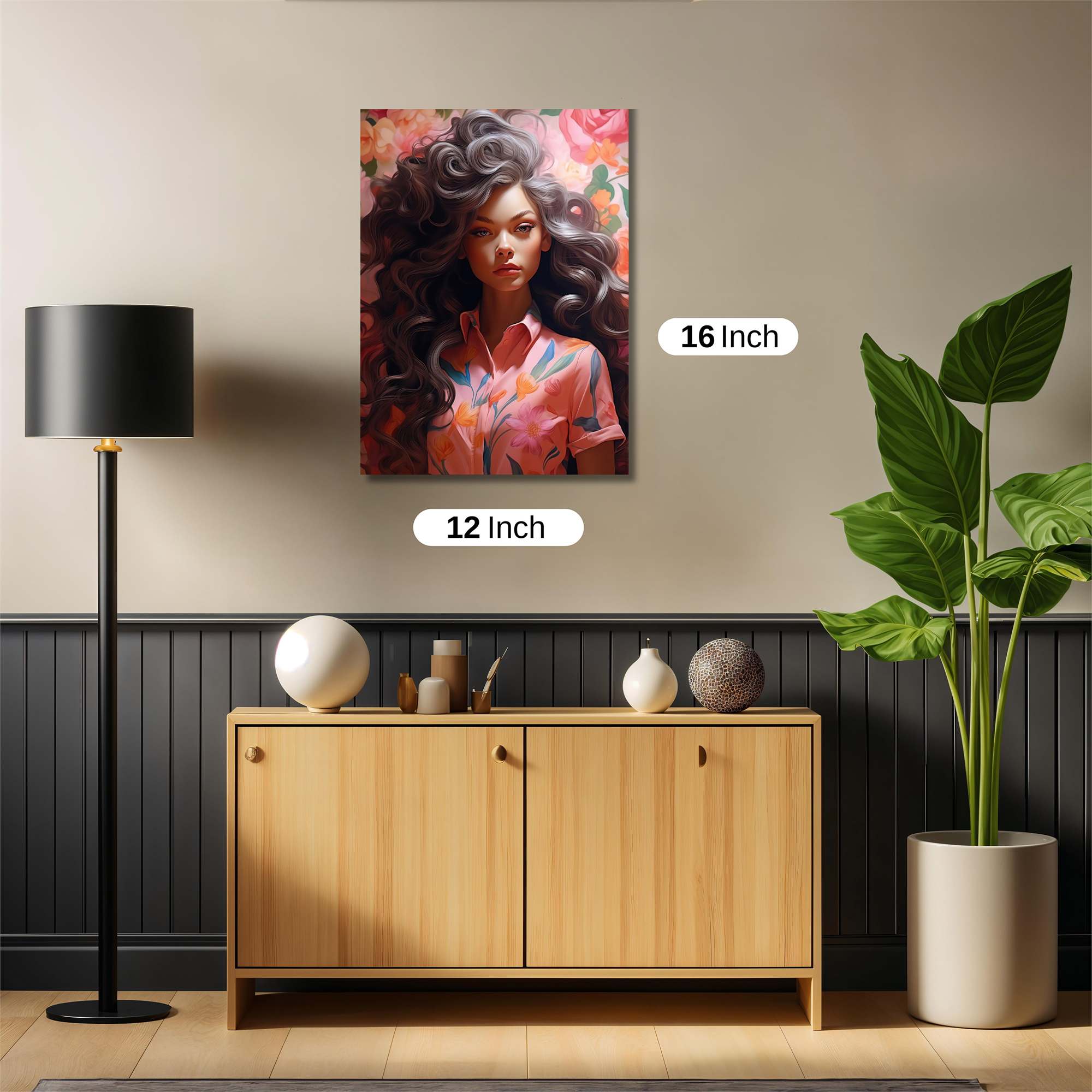 Floral Elegance Safe Wall Magnetic / M