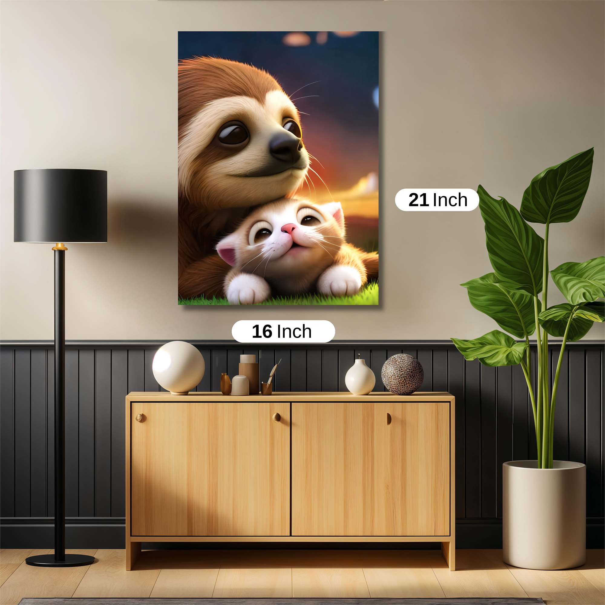 Slothful Serenity Safe Wall Magnetic / M