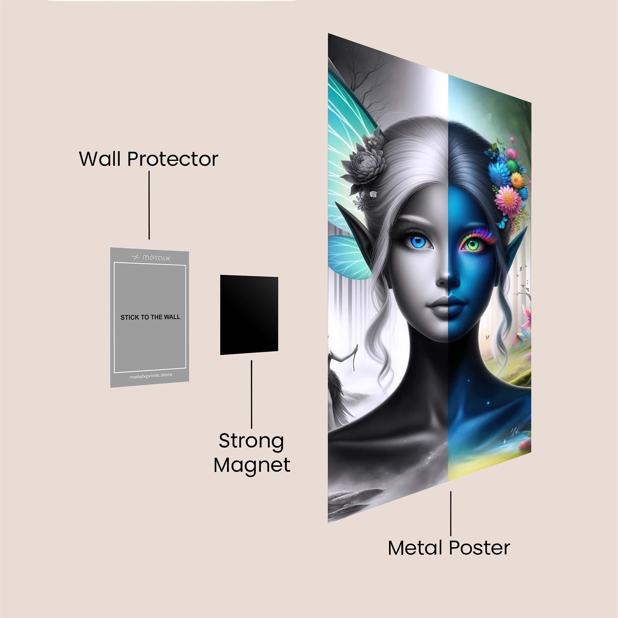 Fairy Duality Safe Wall Magnetic / M