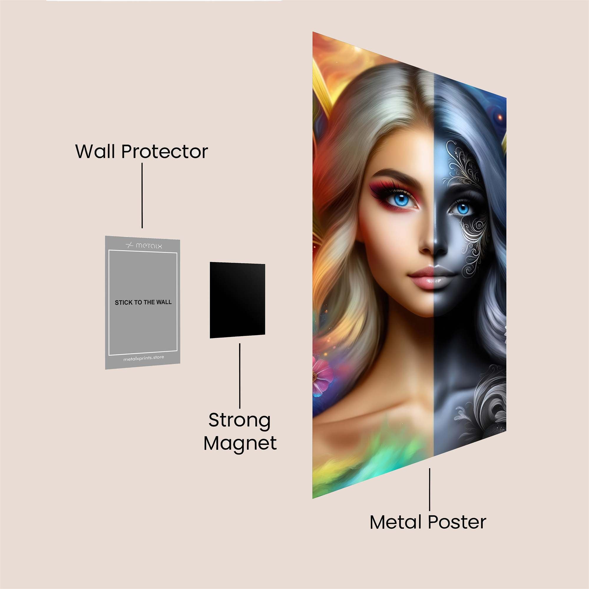 Butterfly Duality Safe Wall Magnetic / M