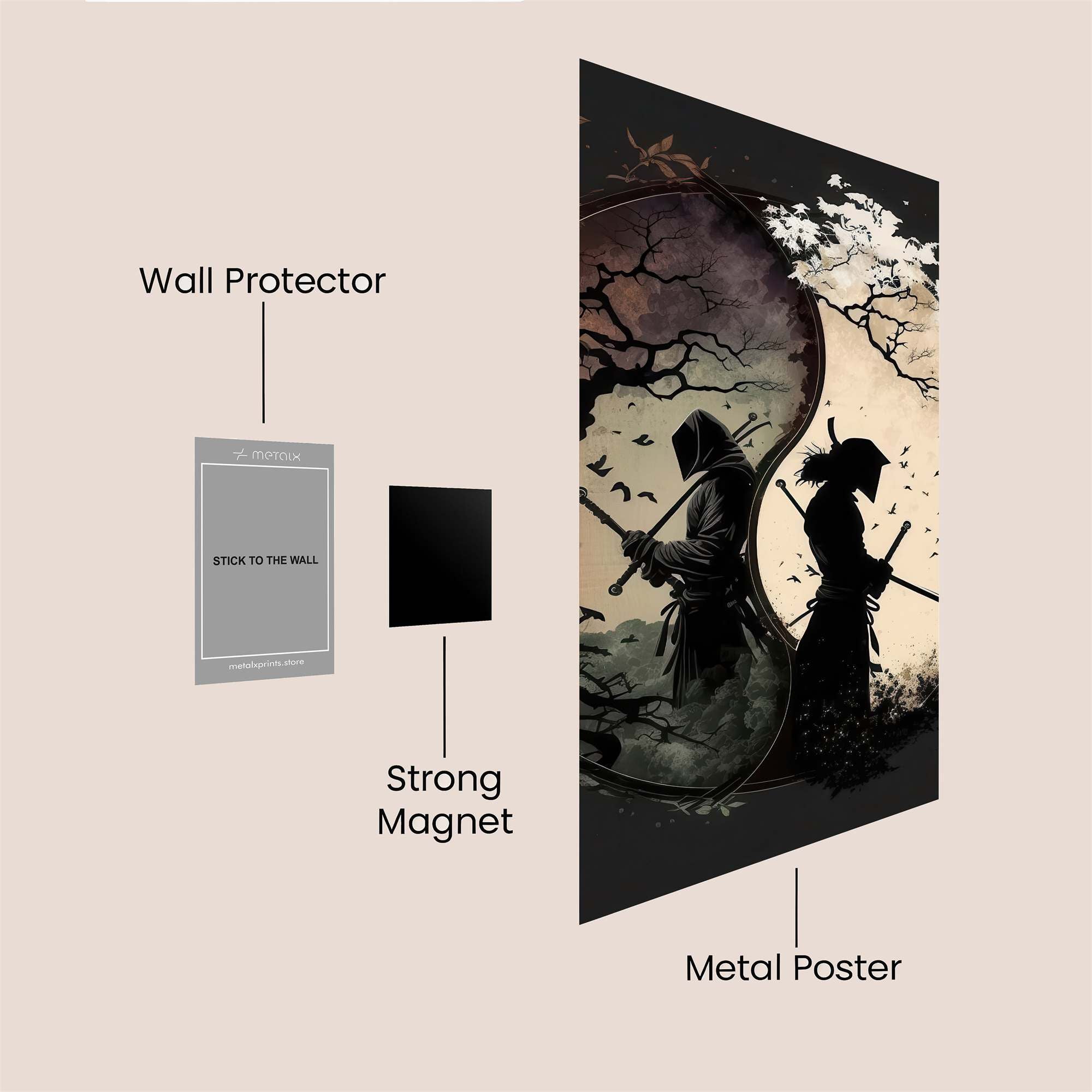 Samurai Serenity Safe Wall Magnetic / M