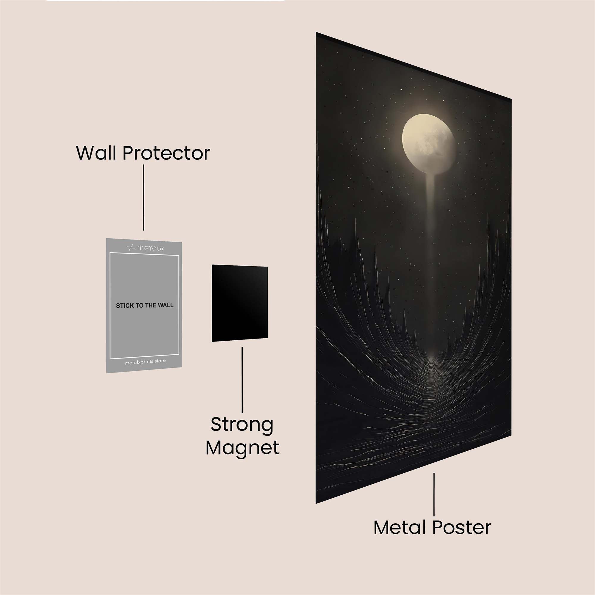 Moonbeam Serenity Safe Wall Magnetic / M