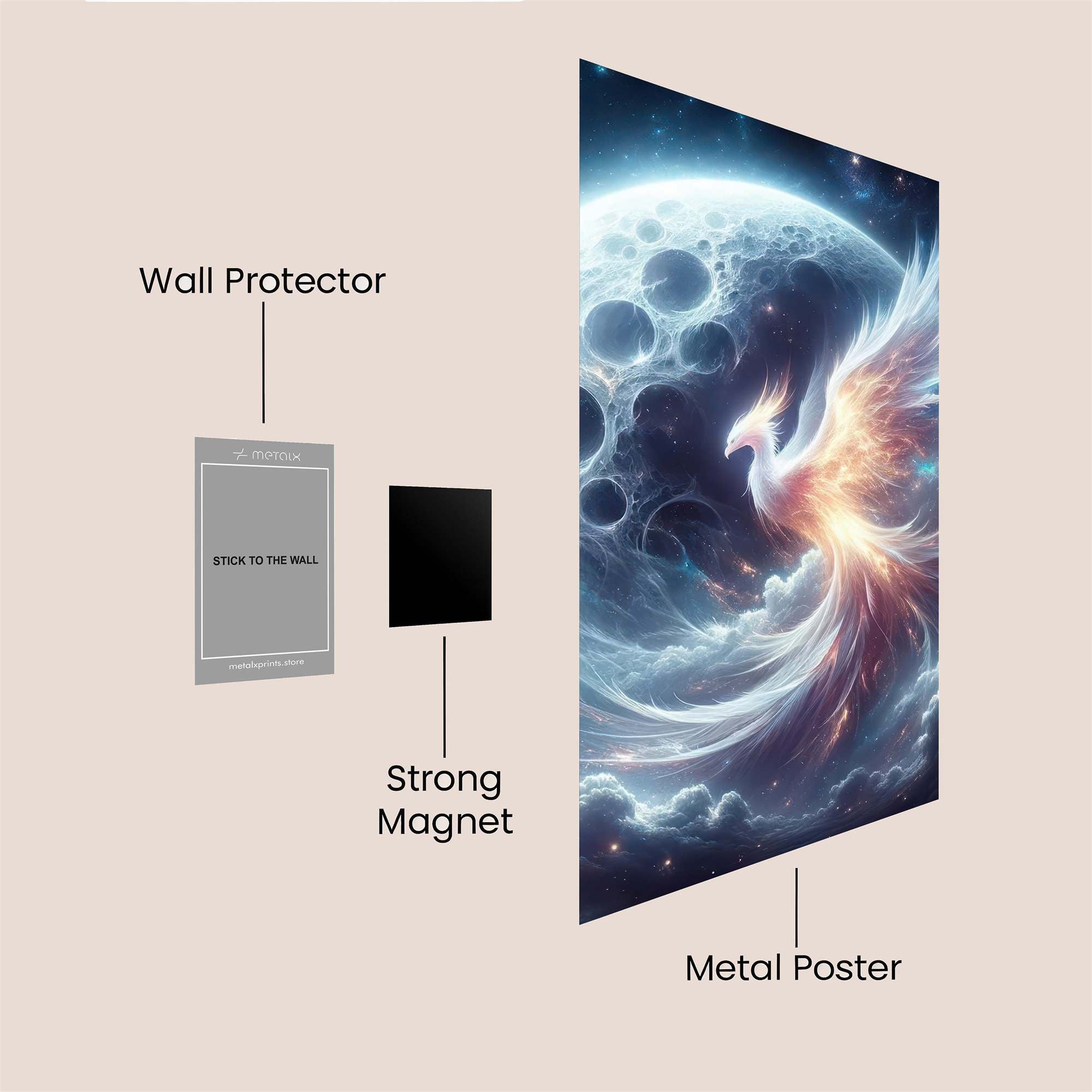 Phoenix Dream Safe Wall Magnetic / M