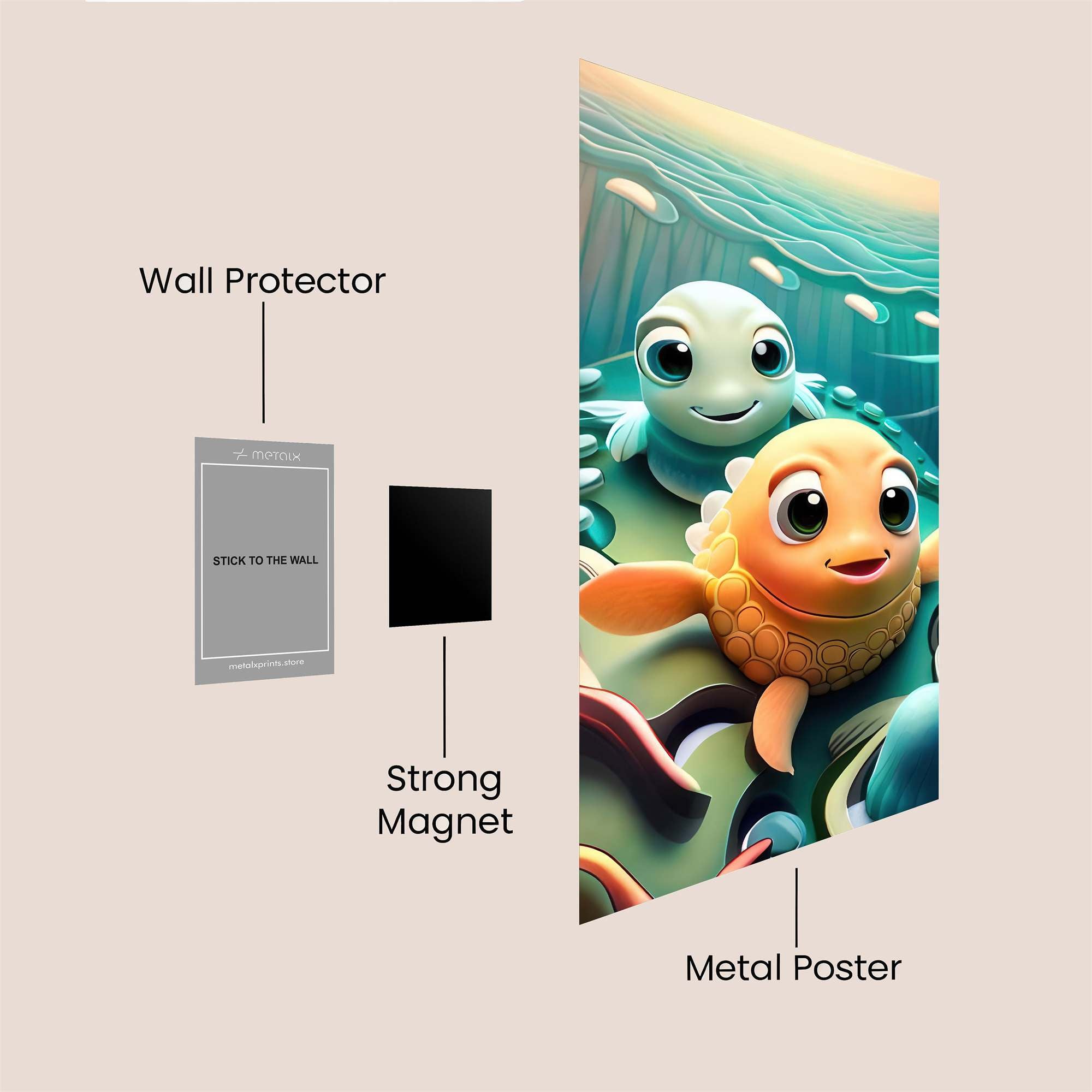 Seafriends Joyful Safe Wall Magnetic / M