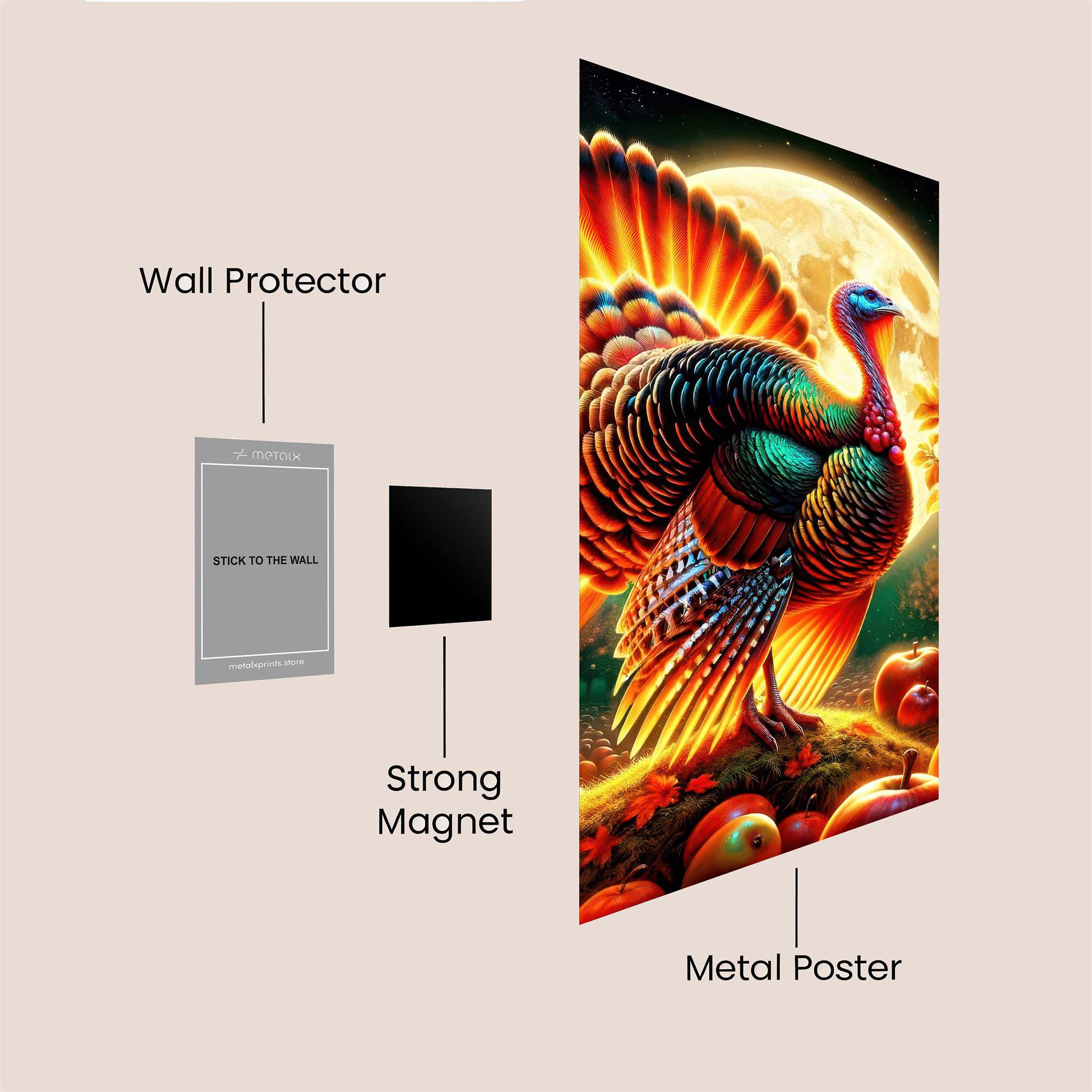 Turkey Twilight Safe Wall Magnetic / M
