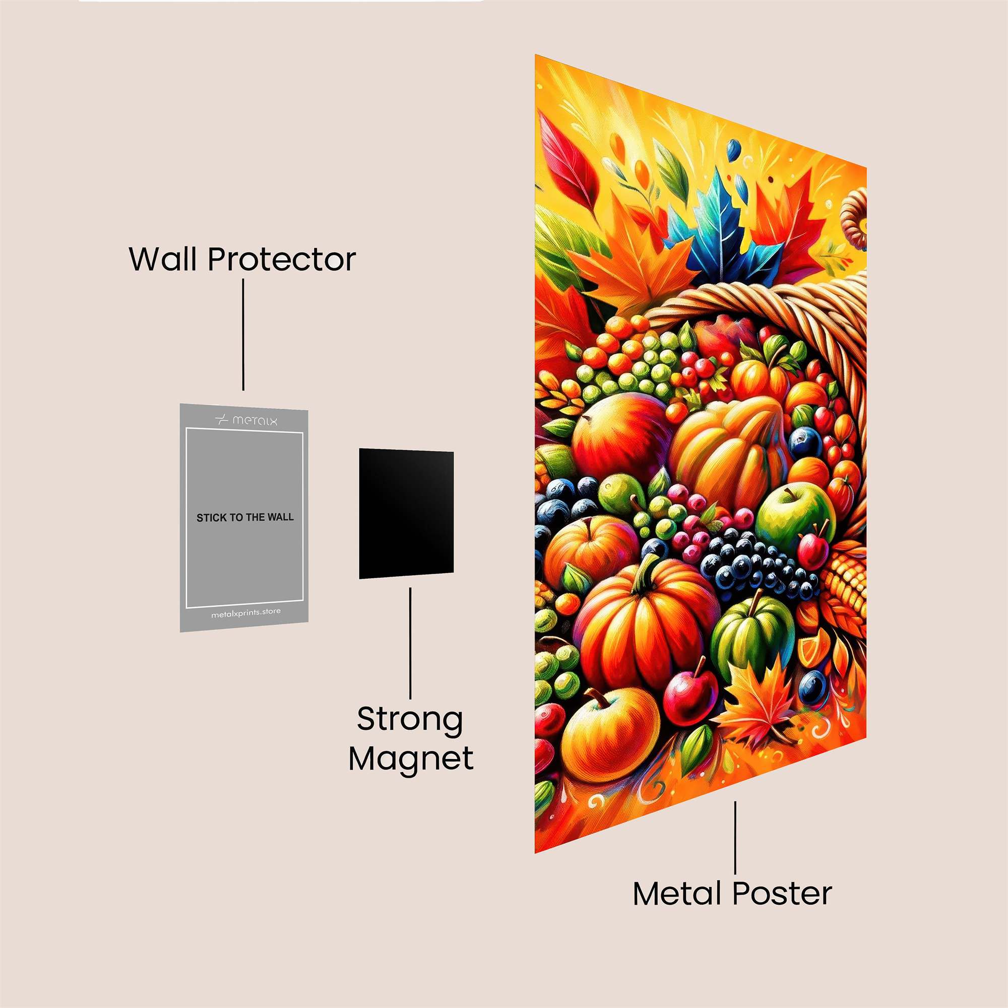 Cornucopia Celebration Safe Wall Magnetic / M