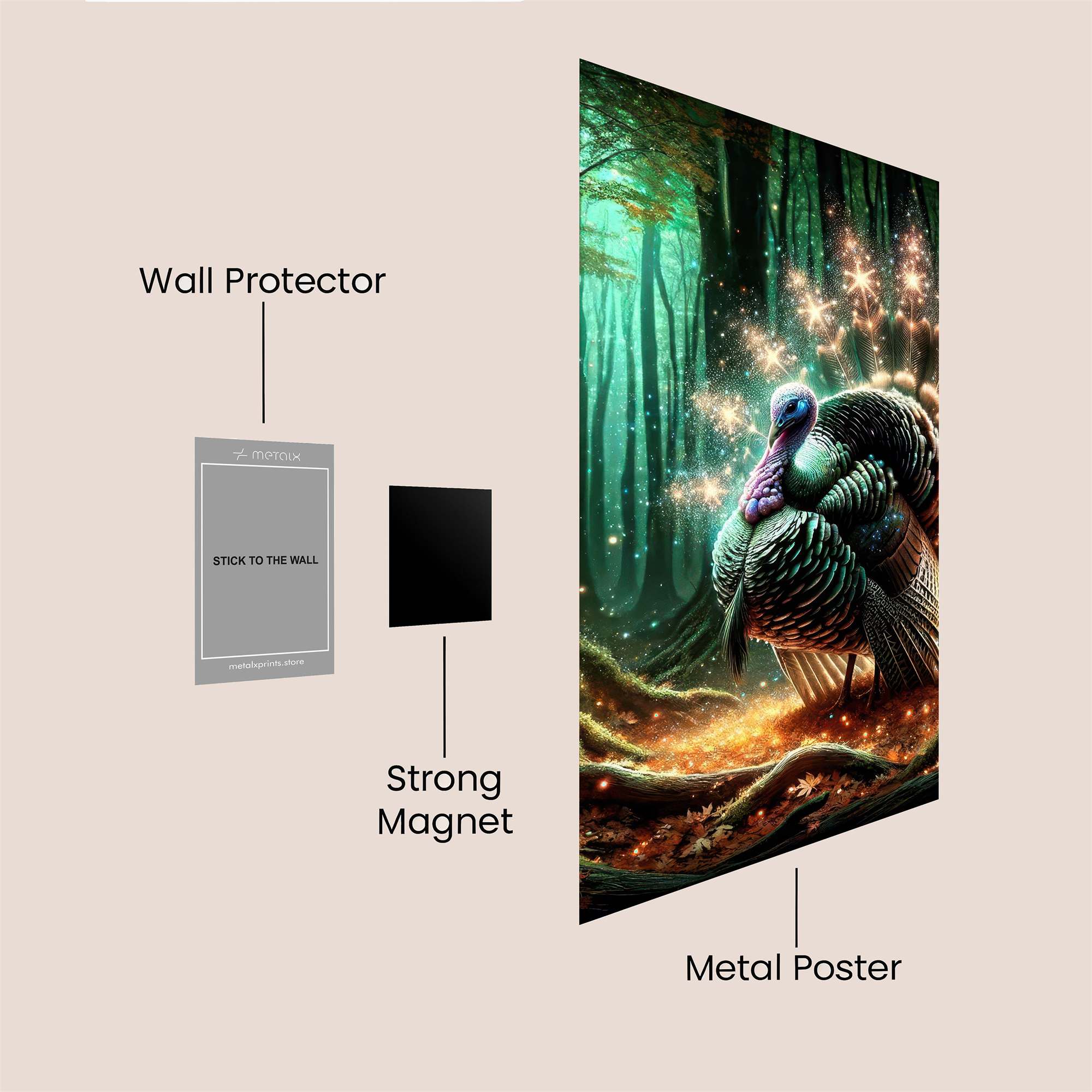 Turkey Radiance Safe Wall Magnetic / M